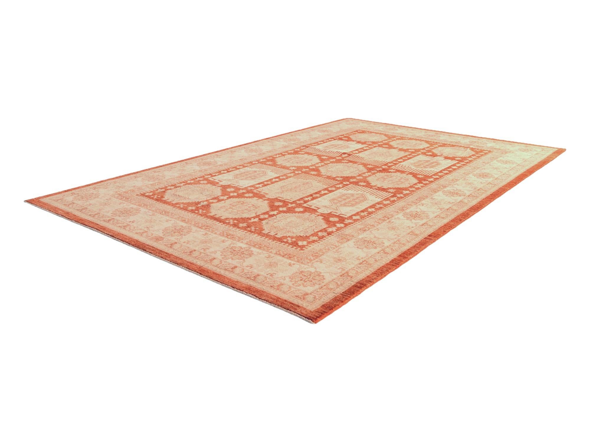 6' 5 x 10' Hand Knotted Ziegler Rug
