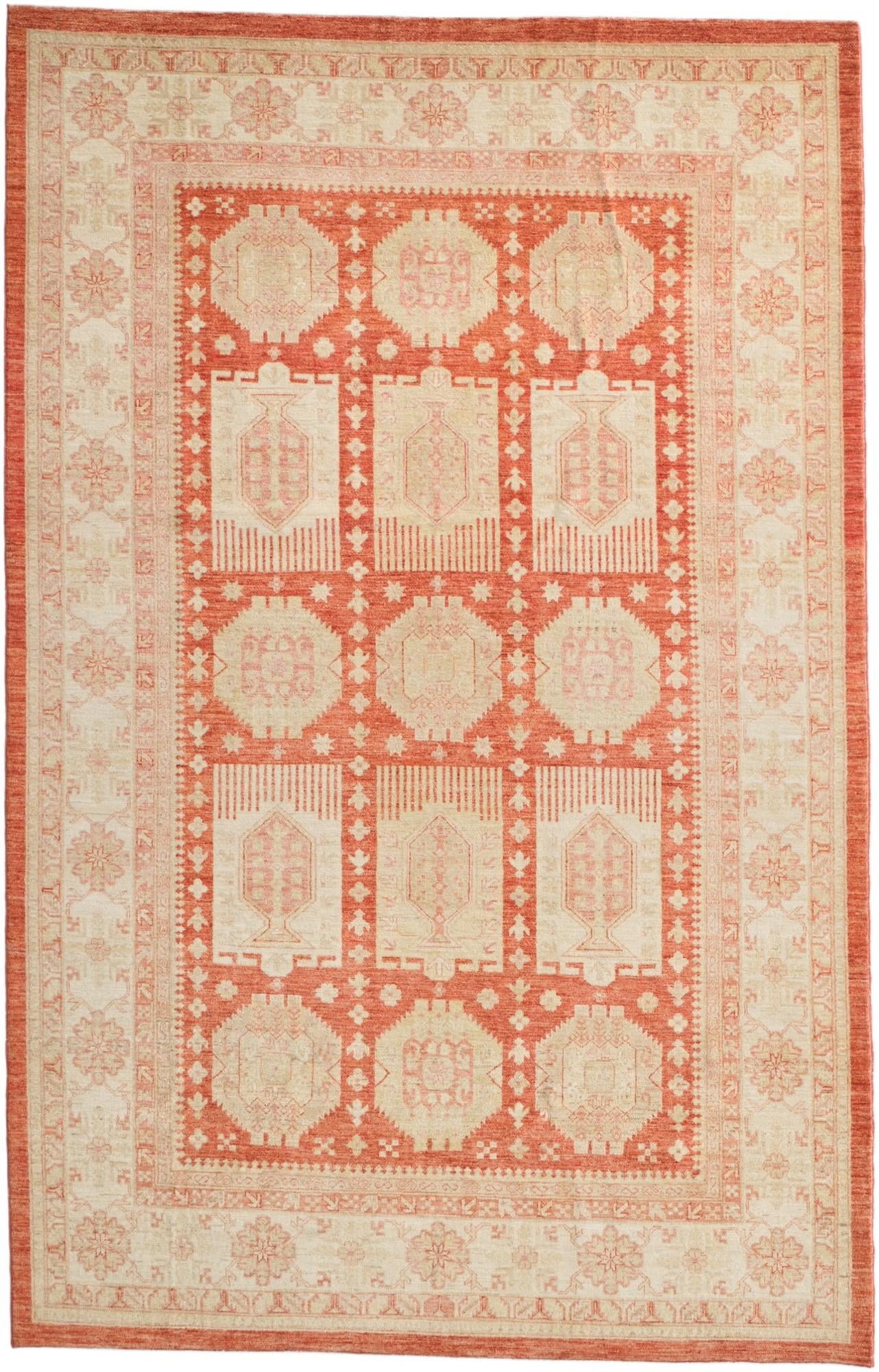 6' 5 x 10' Hand Knotted Ziegler Rug