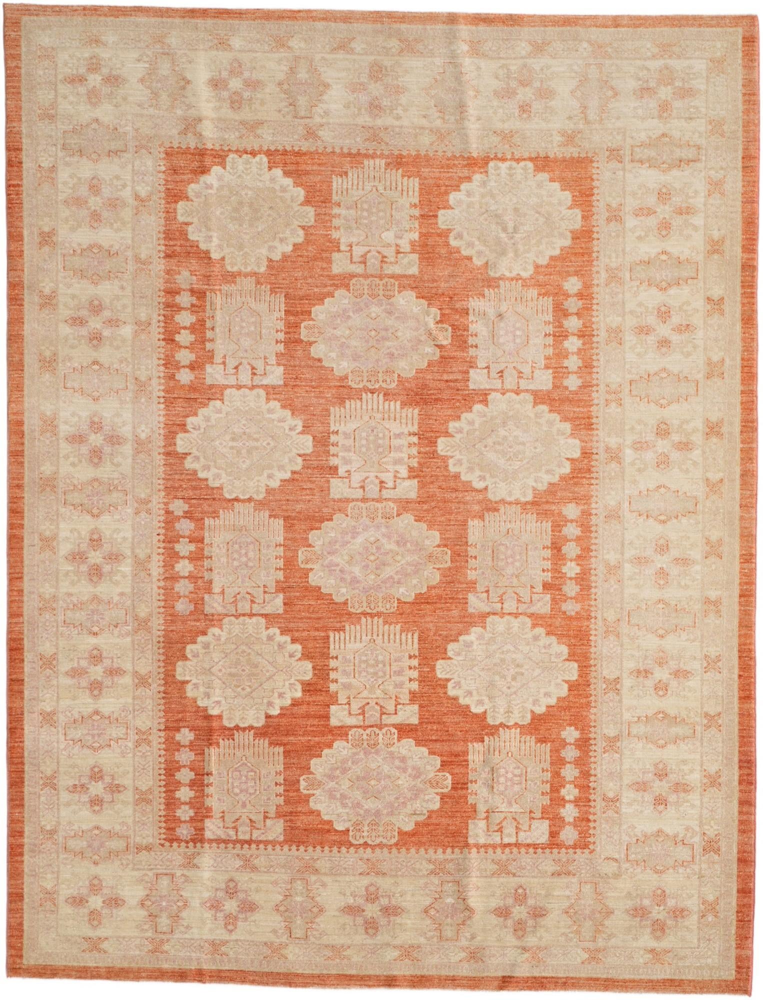 6' 10 x 8' 11 Hand Knotted Ziegler Rug
