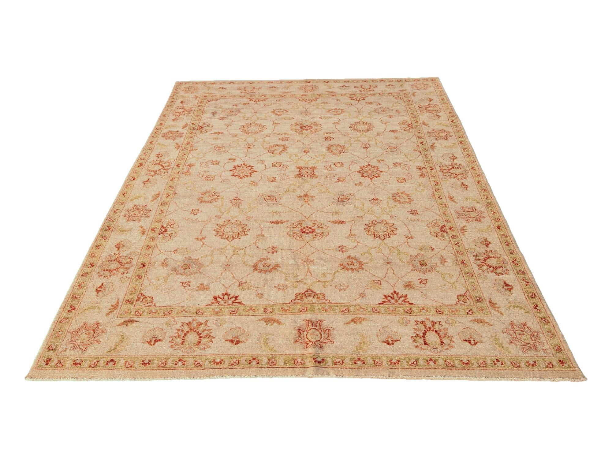 5' 5 x 7' 10 Hand Knotted Ziegler Rug