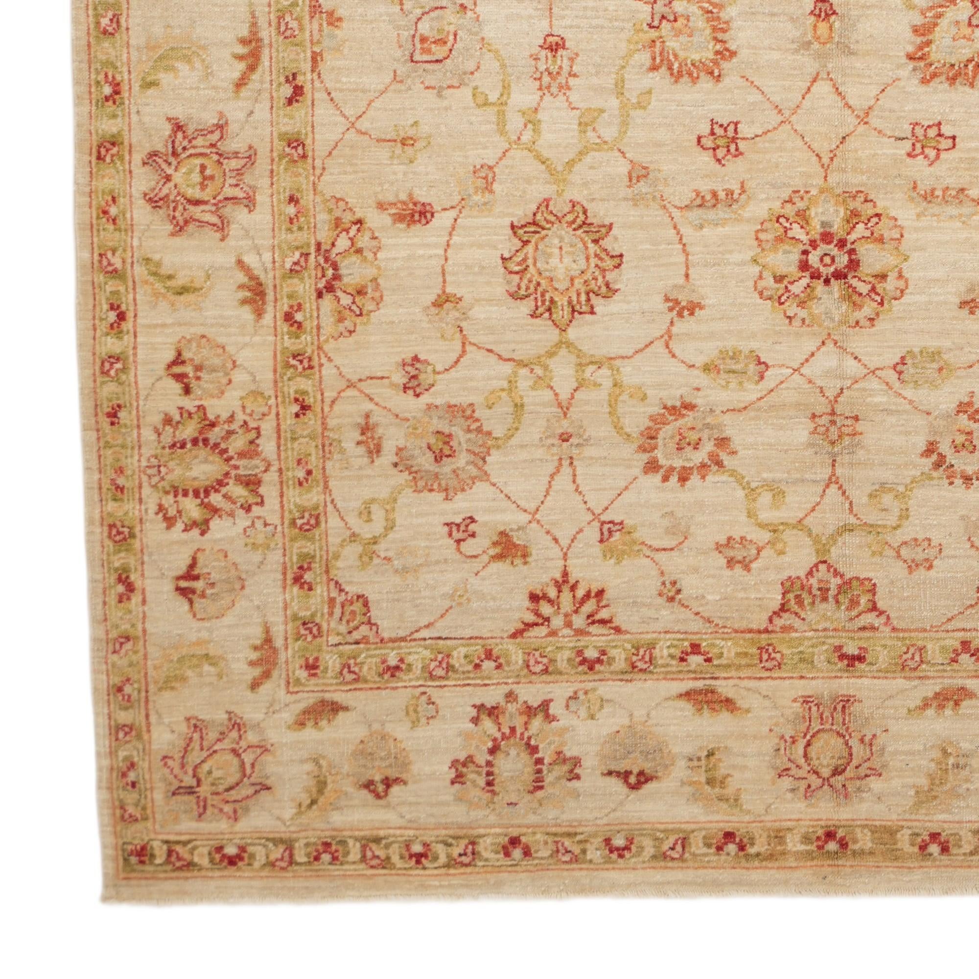 5' 5 x 7' 10 Hand Knotted Ziegler Rug
