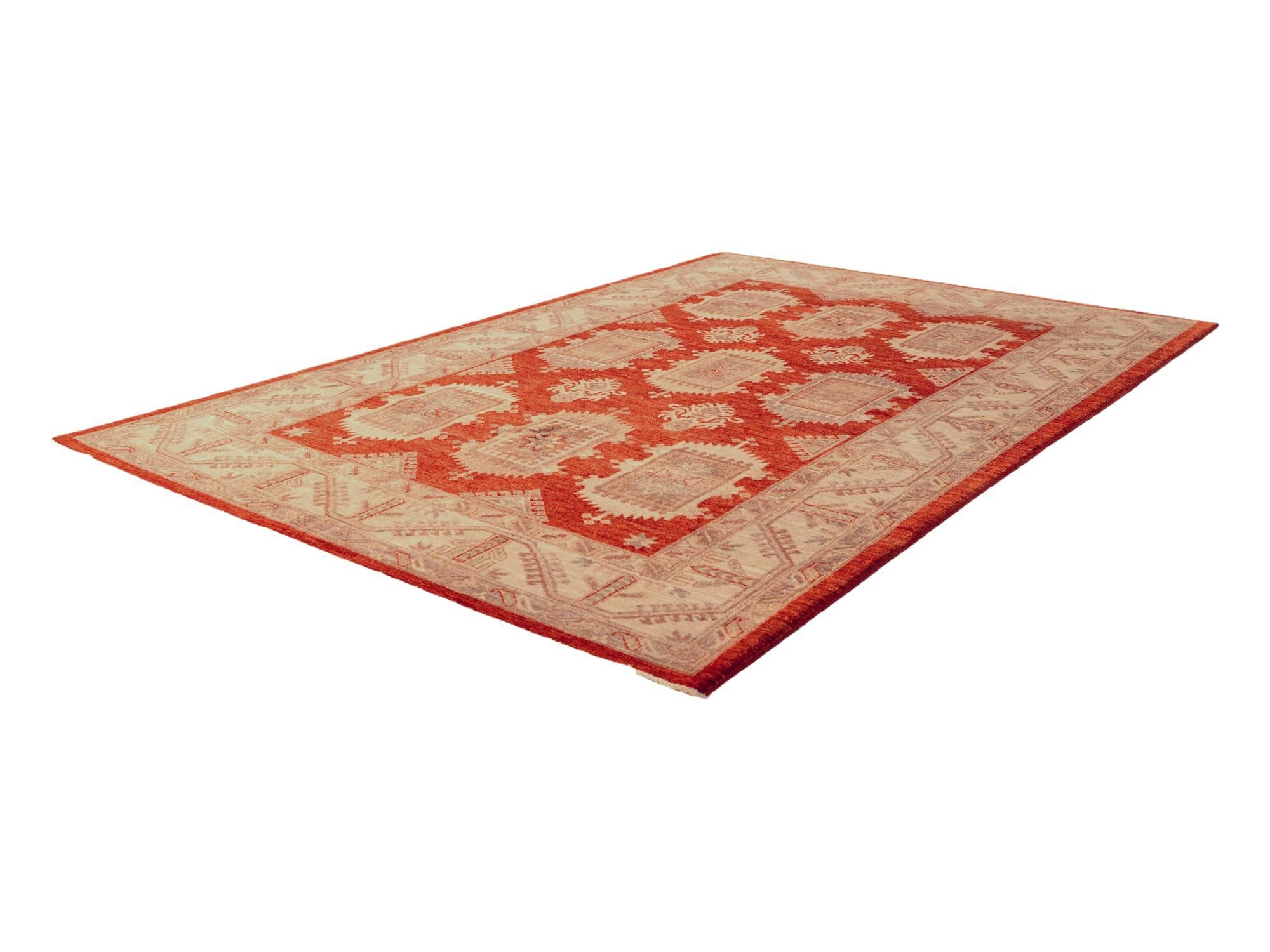 5' 9 x 8' 4 Hand Knotted Ziegler Rug