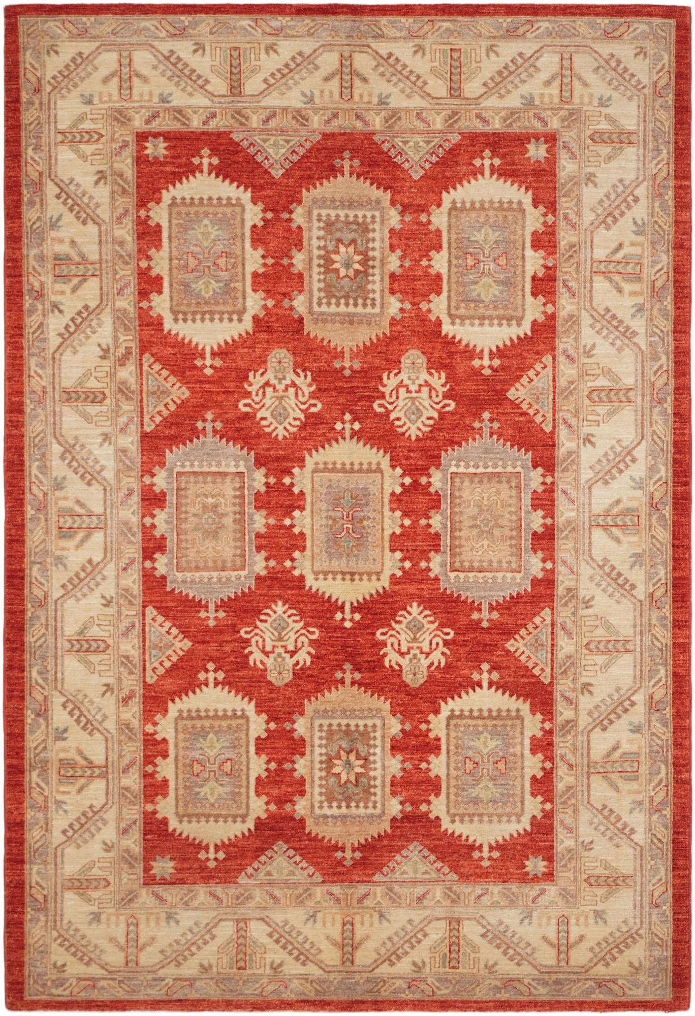 5' 9 x 8' 4 Hand Knotted Ziegler Rug