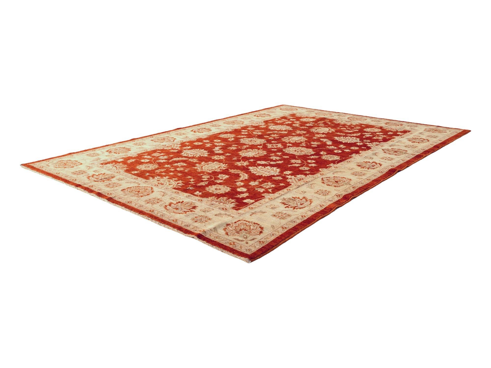 6' 5 x 9' 7 Hand Knotted Ziegler Rug