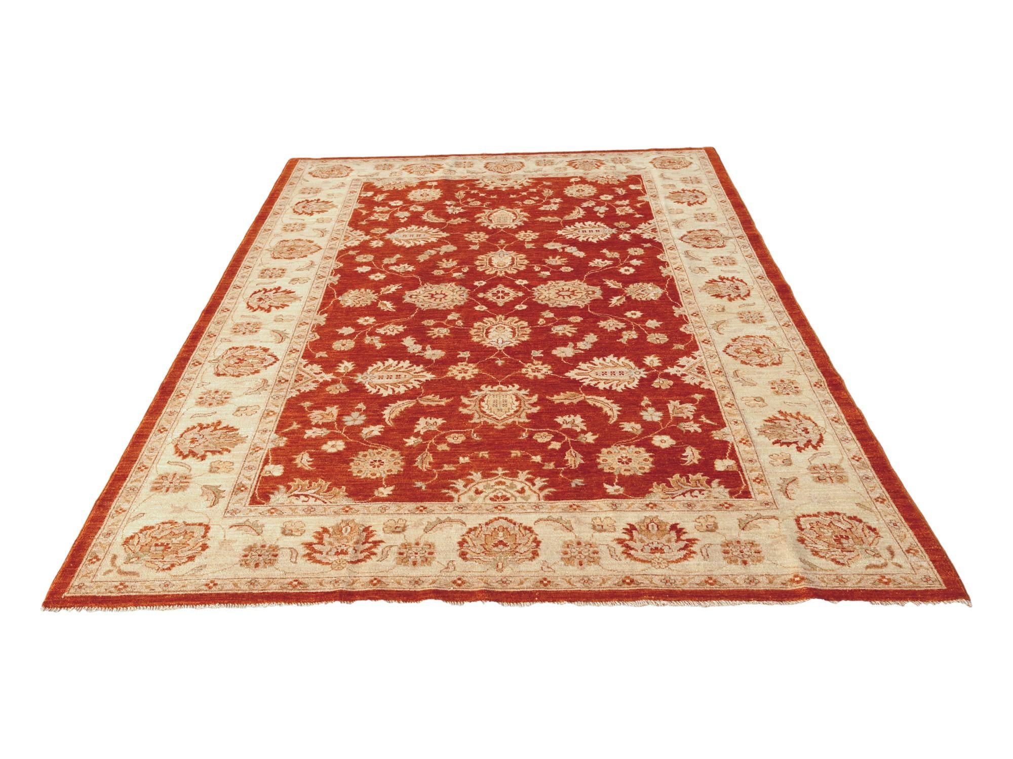 6' 5 x 9' 7 Hand Knotted Ziegler Rug