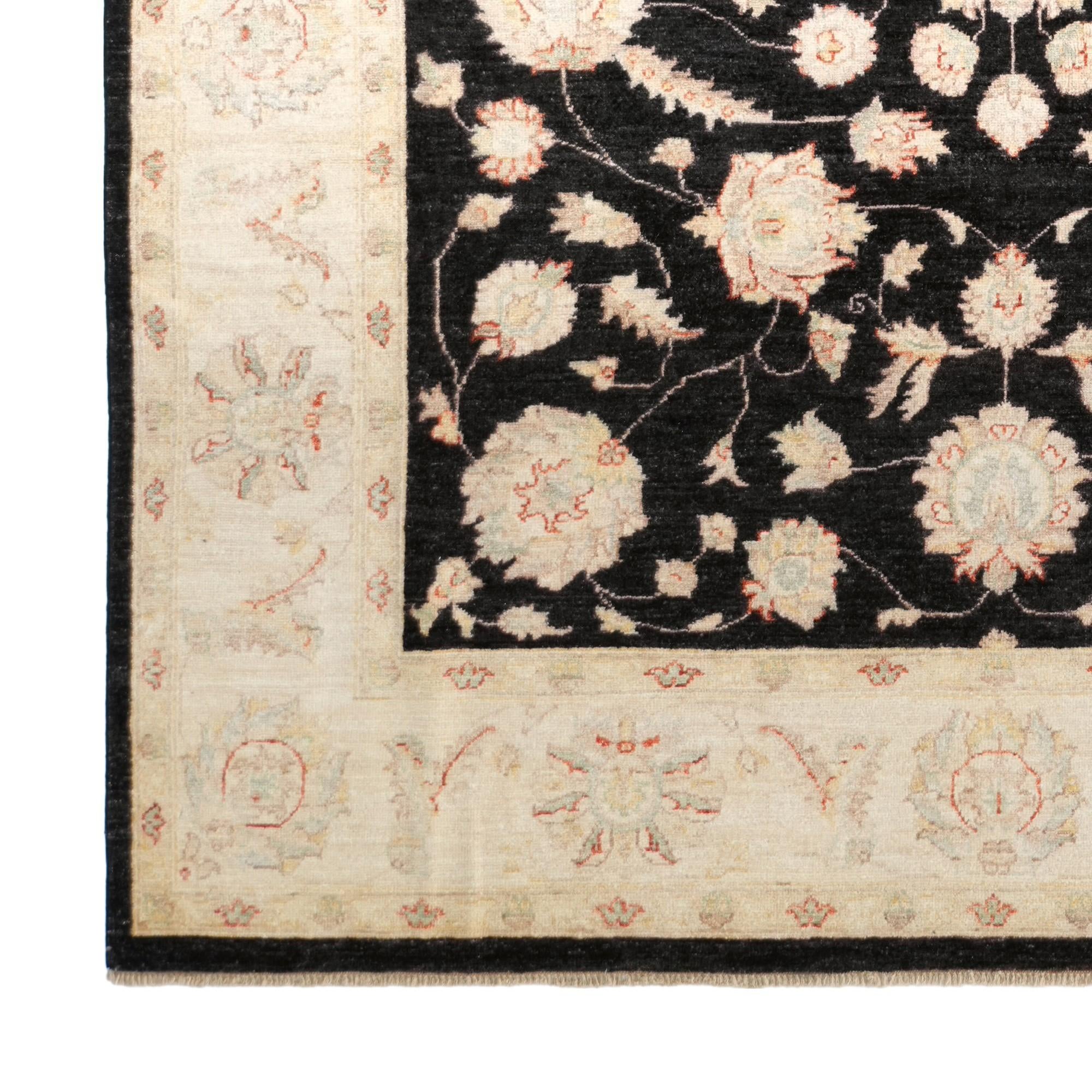 6' 4 x 9' 8 Hand Knotted Ziegler Rug