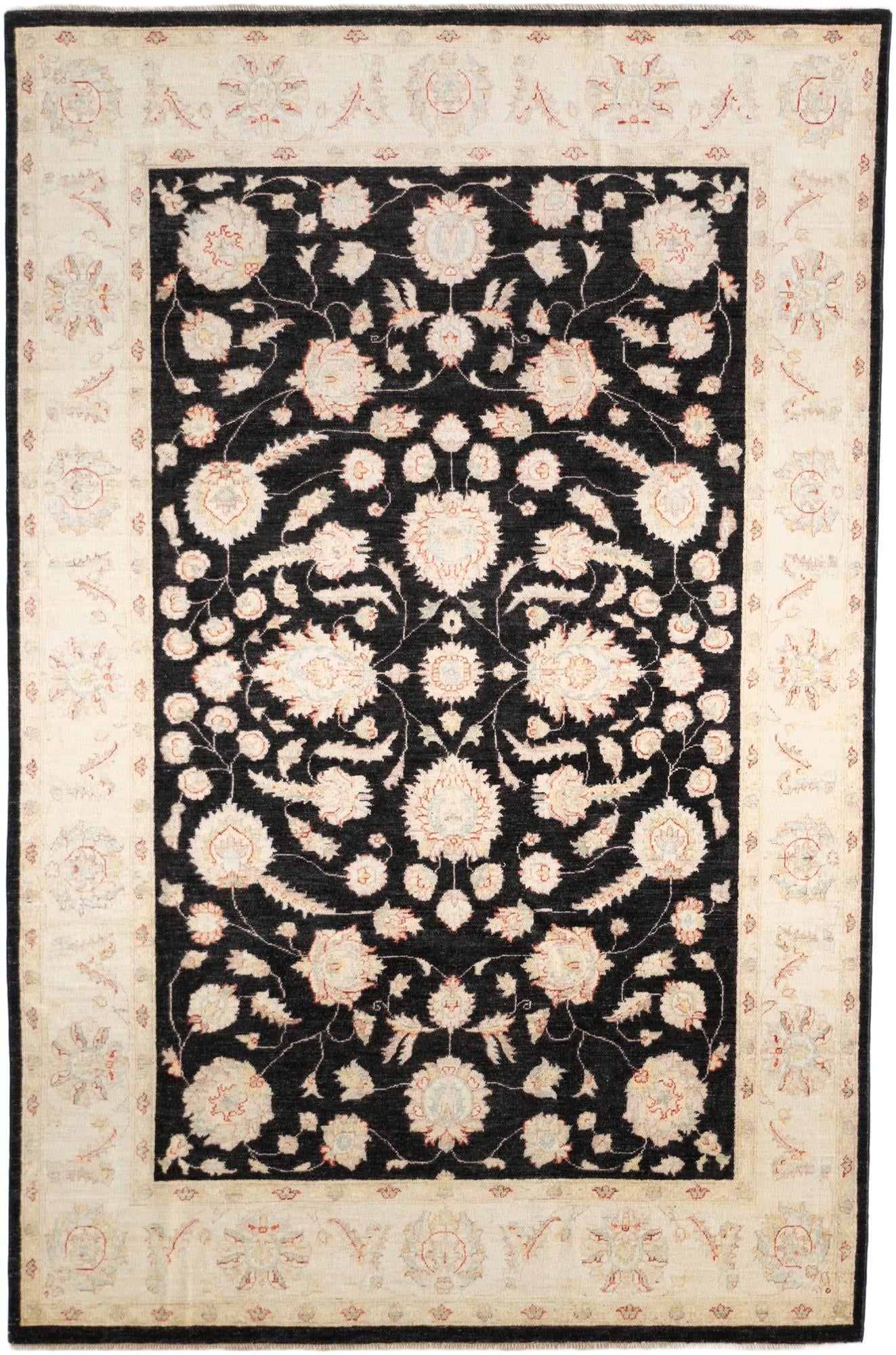 6' 4 x 9' 8 Hand Knotted Ziegler Rug