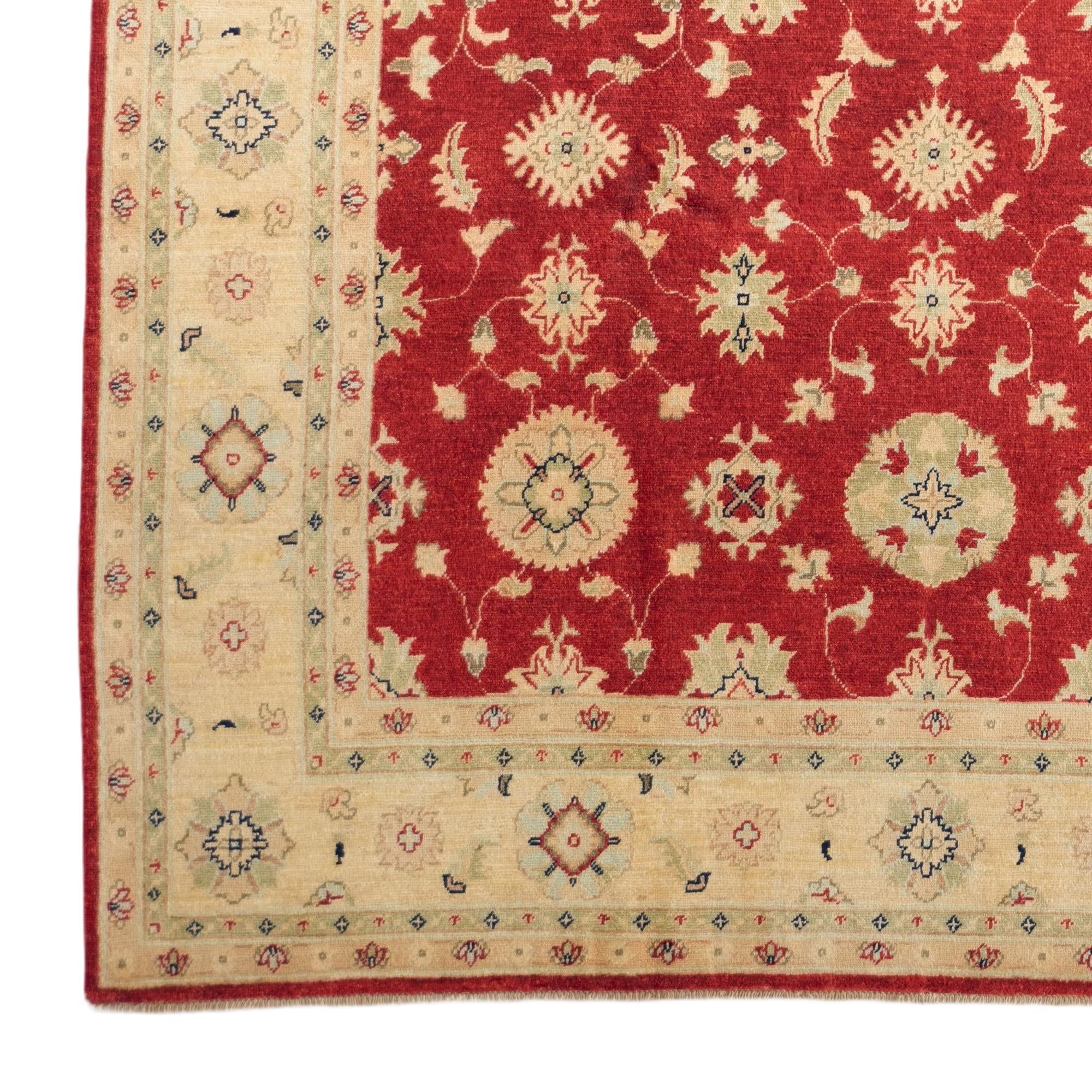 6' 8 x 9' 9 Hand Knotted Ziegler Rug