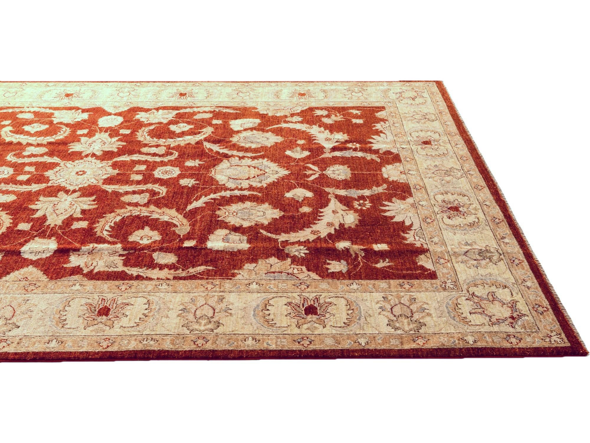 6' 8 x 9' 7 Hand Knotted Ziegler Rug