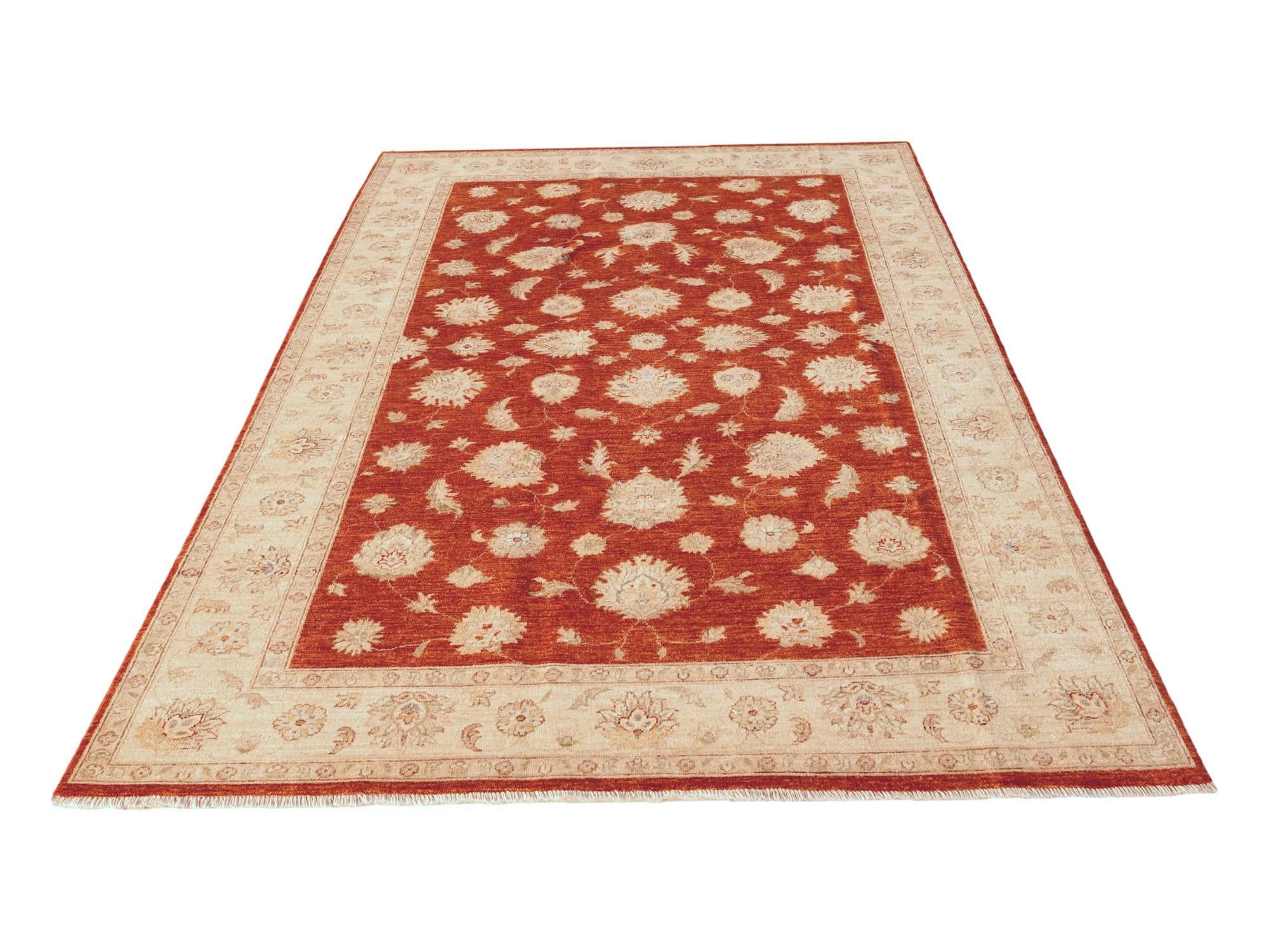 5' 11 x 9' 9 Hand Knotted Ziegler Rug