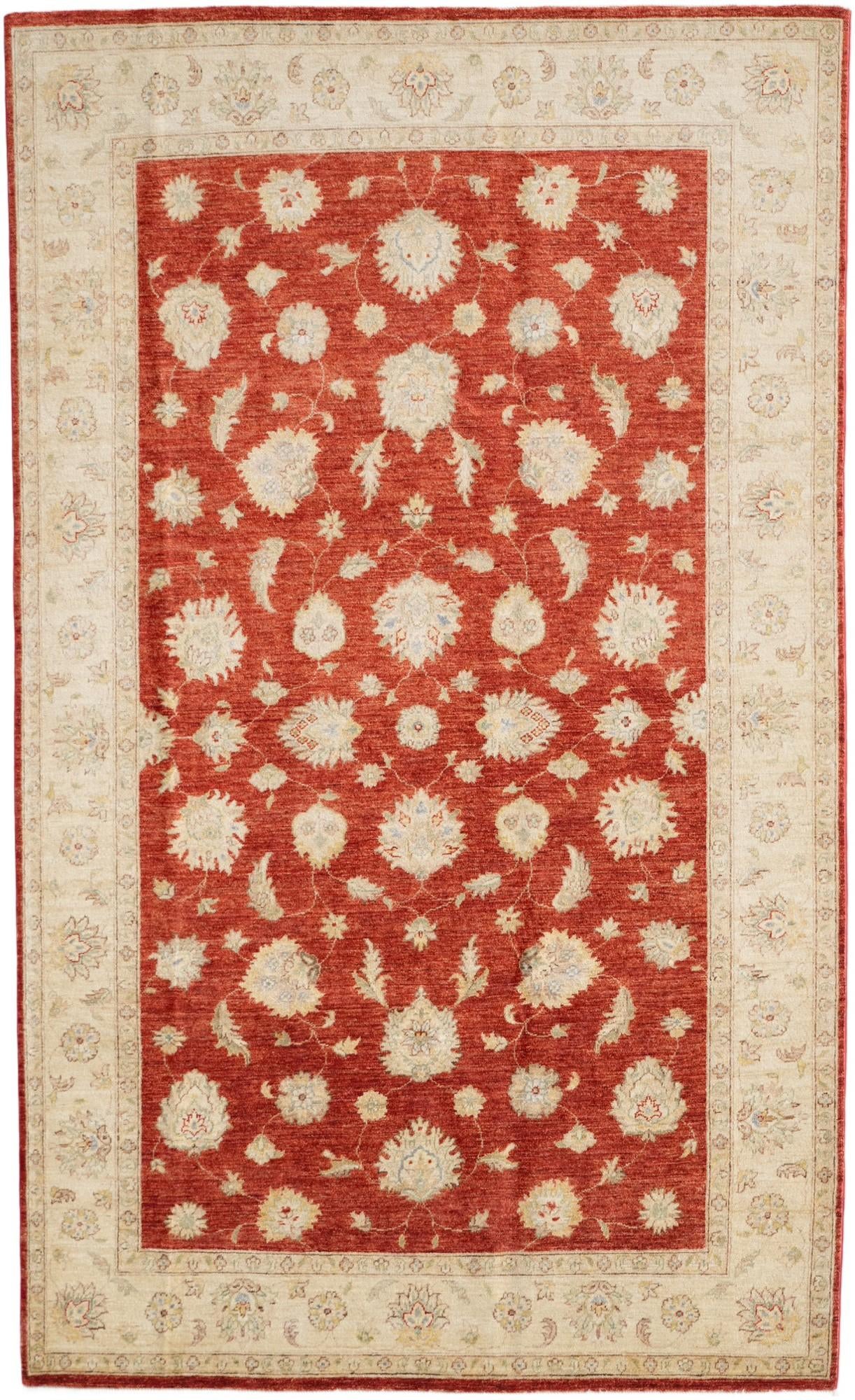 5' 11 x 9' 9 Hand Knotted Ziegler Rug