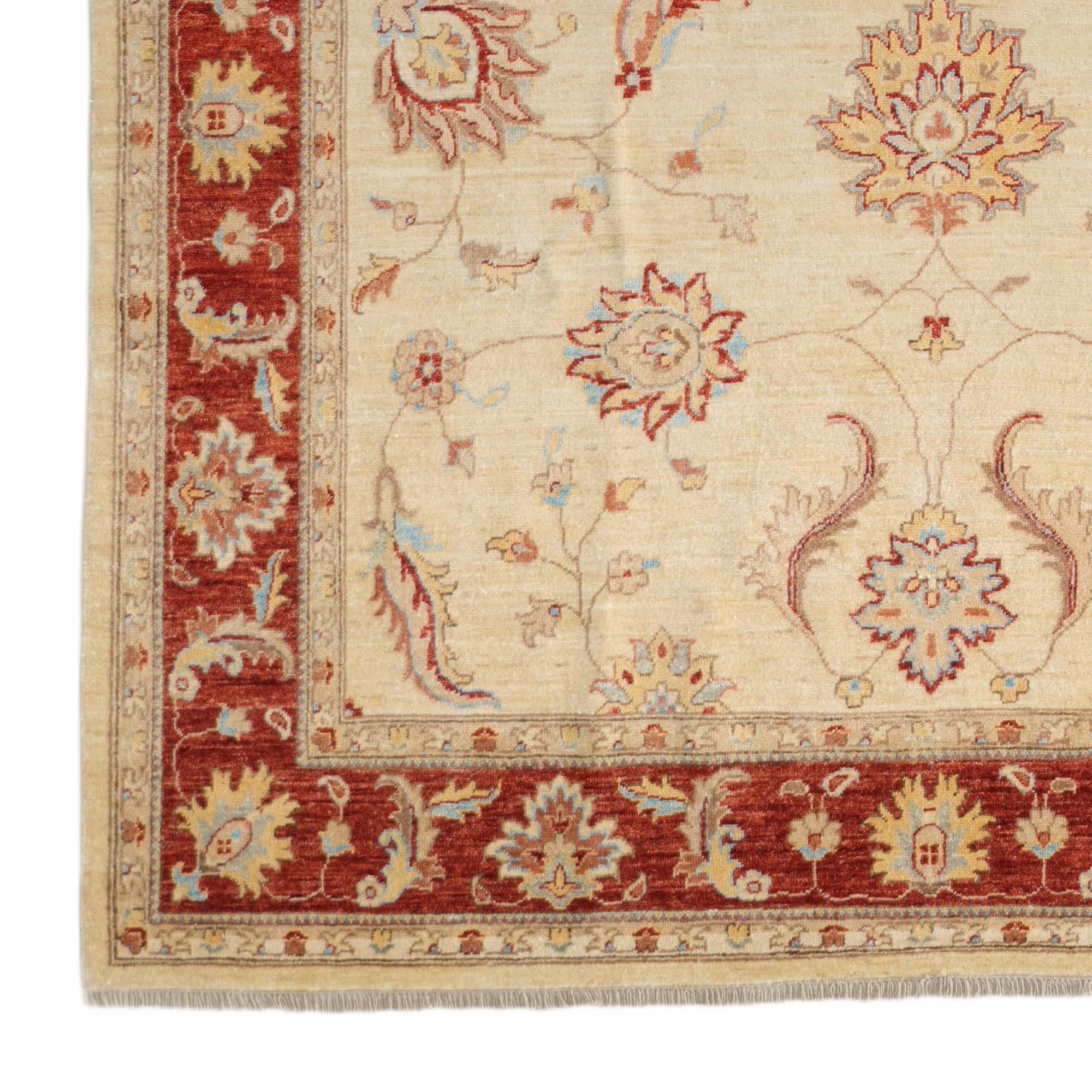 6' 2 x 9' Hand Knotted Ziegler Rug