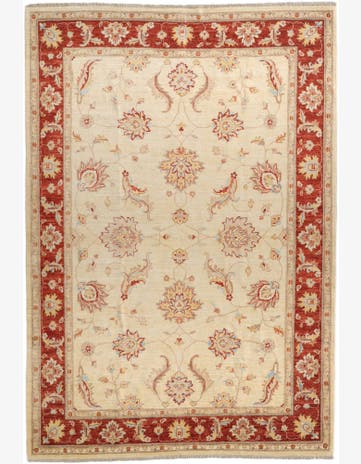 6' 2 x 9' Hand Knotted Ziegler Rug