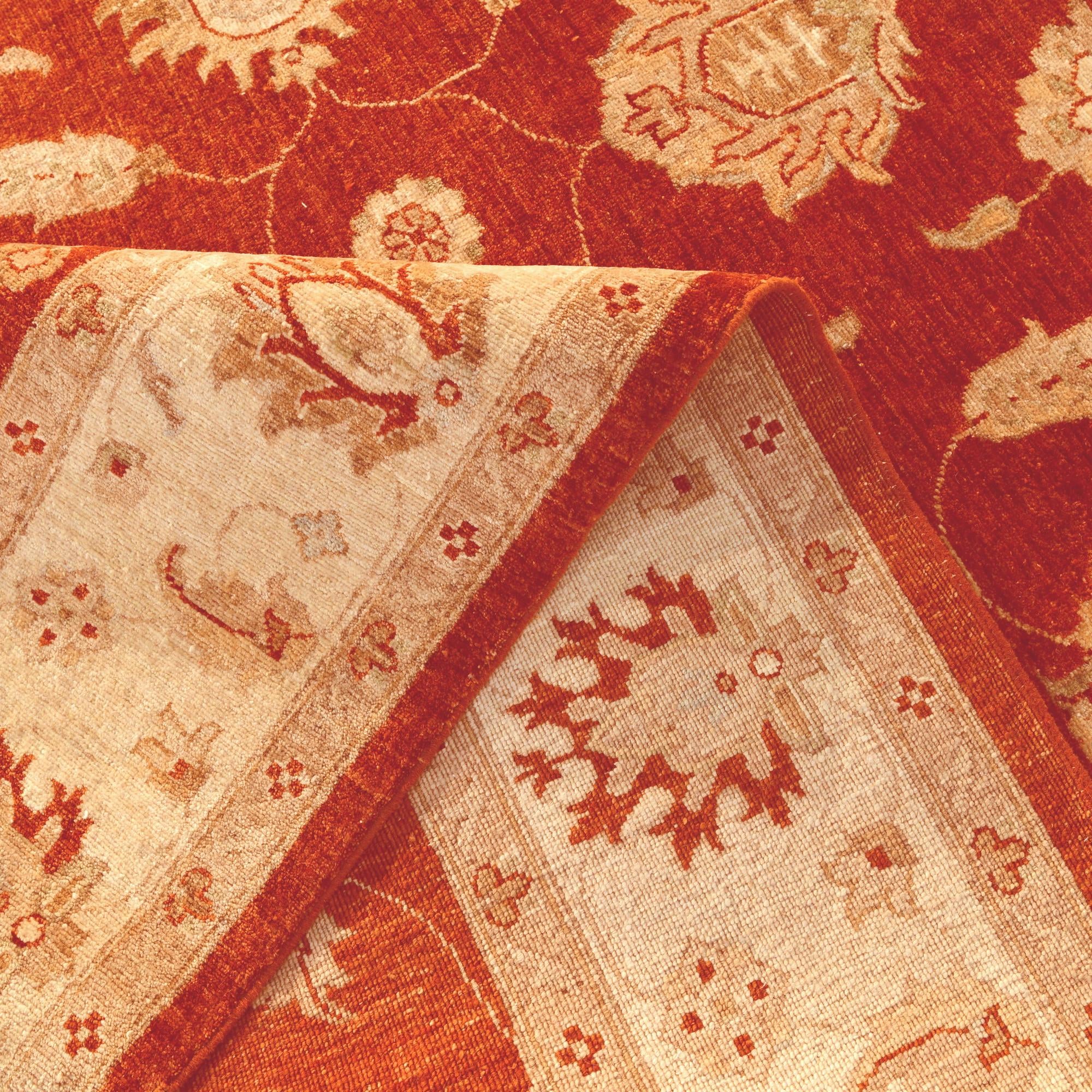 6' 8 x 9' 6 Hand Knotted Ziegler Rug