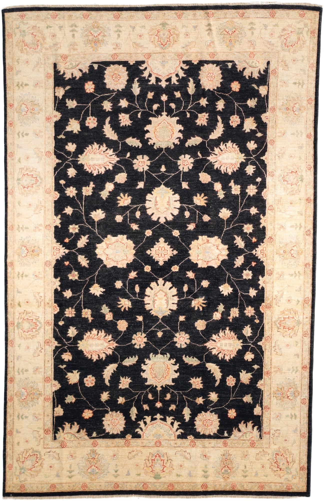 6' 3 x 9' 8 Hand Knotted Ziegler Rug