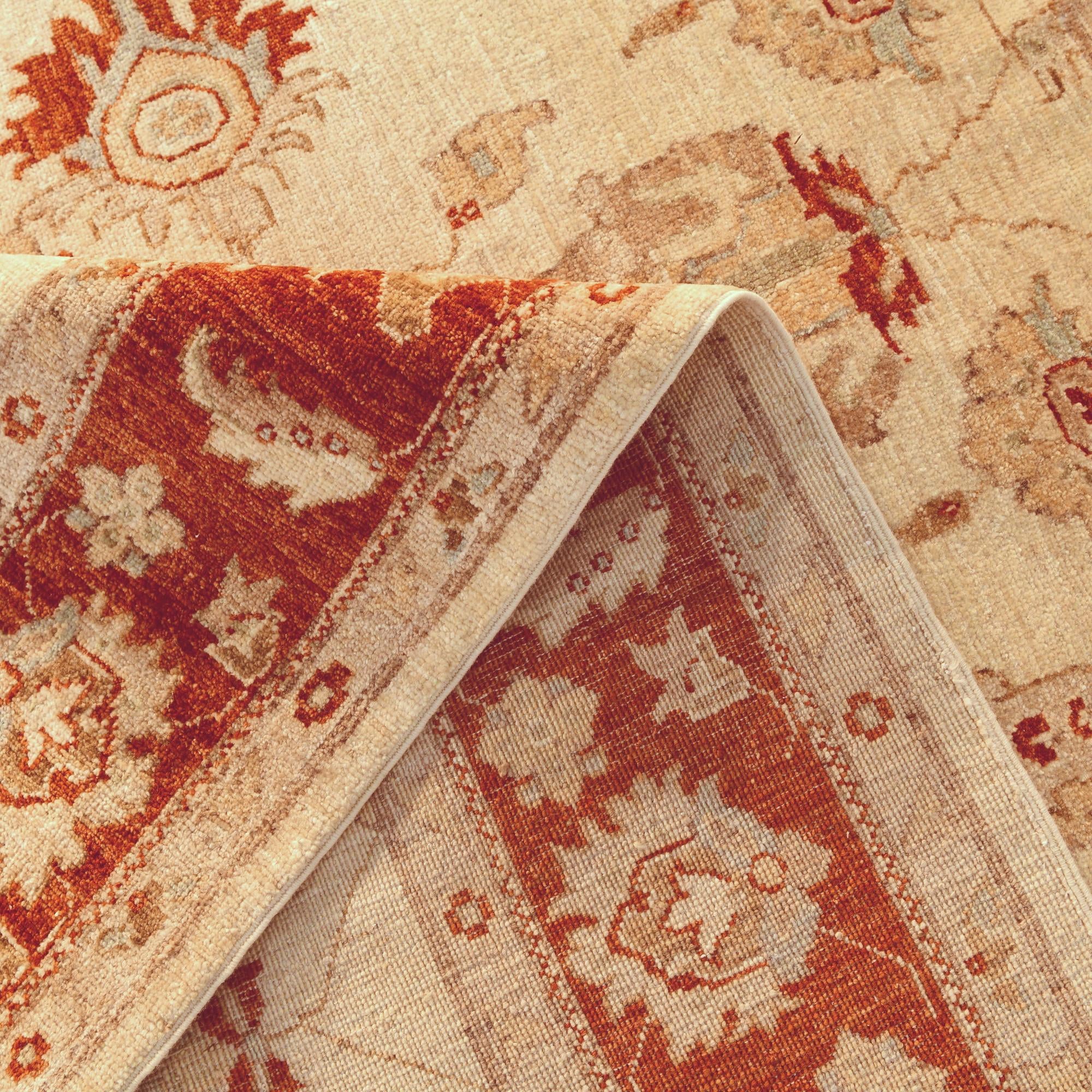 6' 2 x 7' 10 Hand Knotted Ziegler Rug