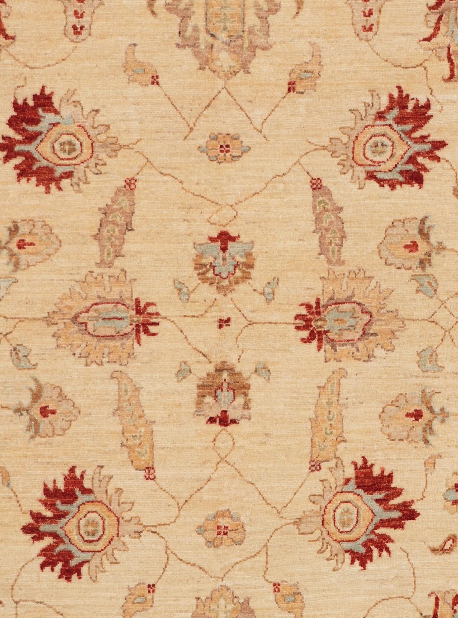 6' 2 x 7' 10 Hand Knotted Ziegler Rug