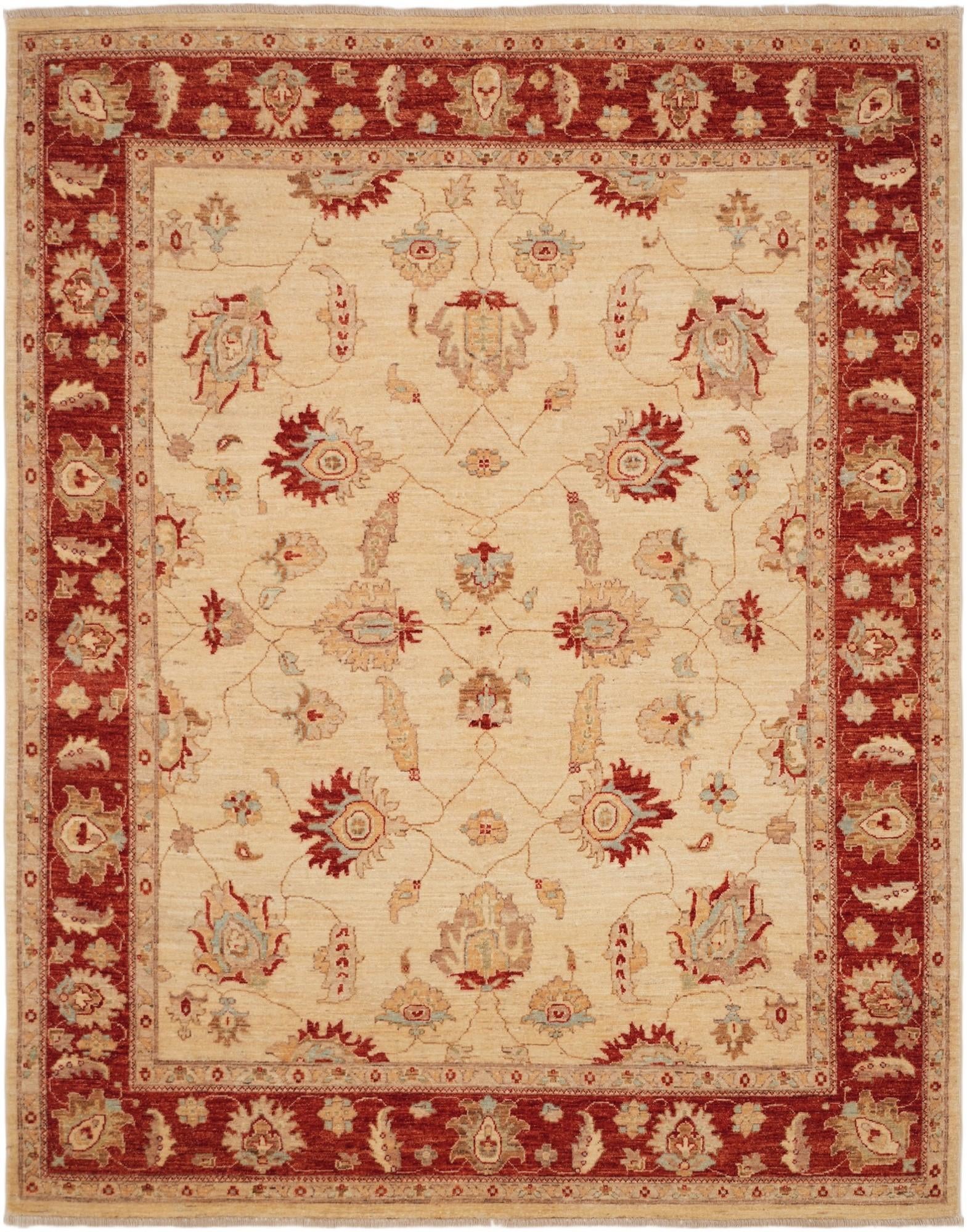 6' 2 x 7' 10 Hand Knotted Ziegler Rug