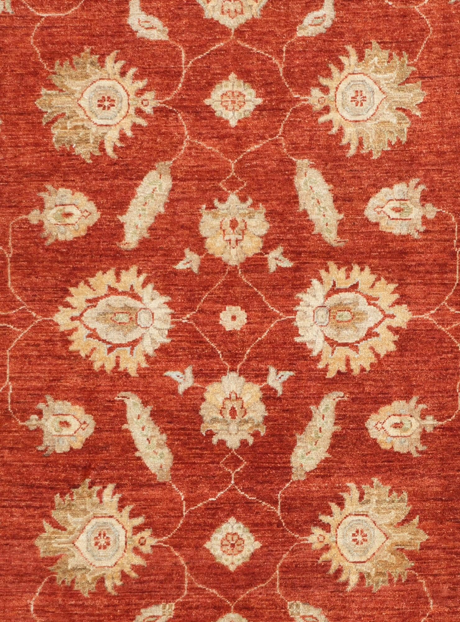 6' 6 x 10' 1 Hand Knotted Ziegler Rug