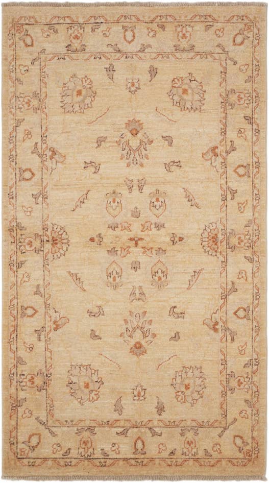 Detailansicht von 85cm x 155cm Handgeknüpft Ziegler Teppich