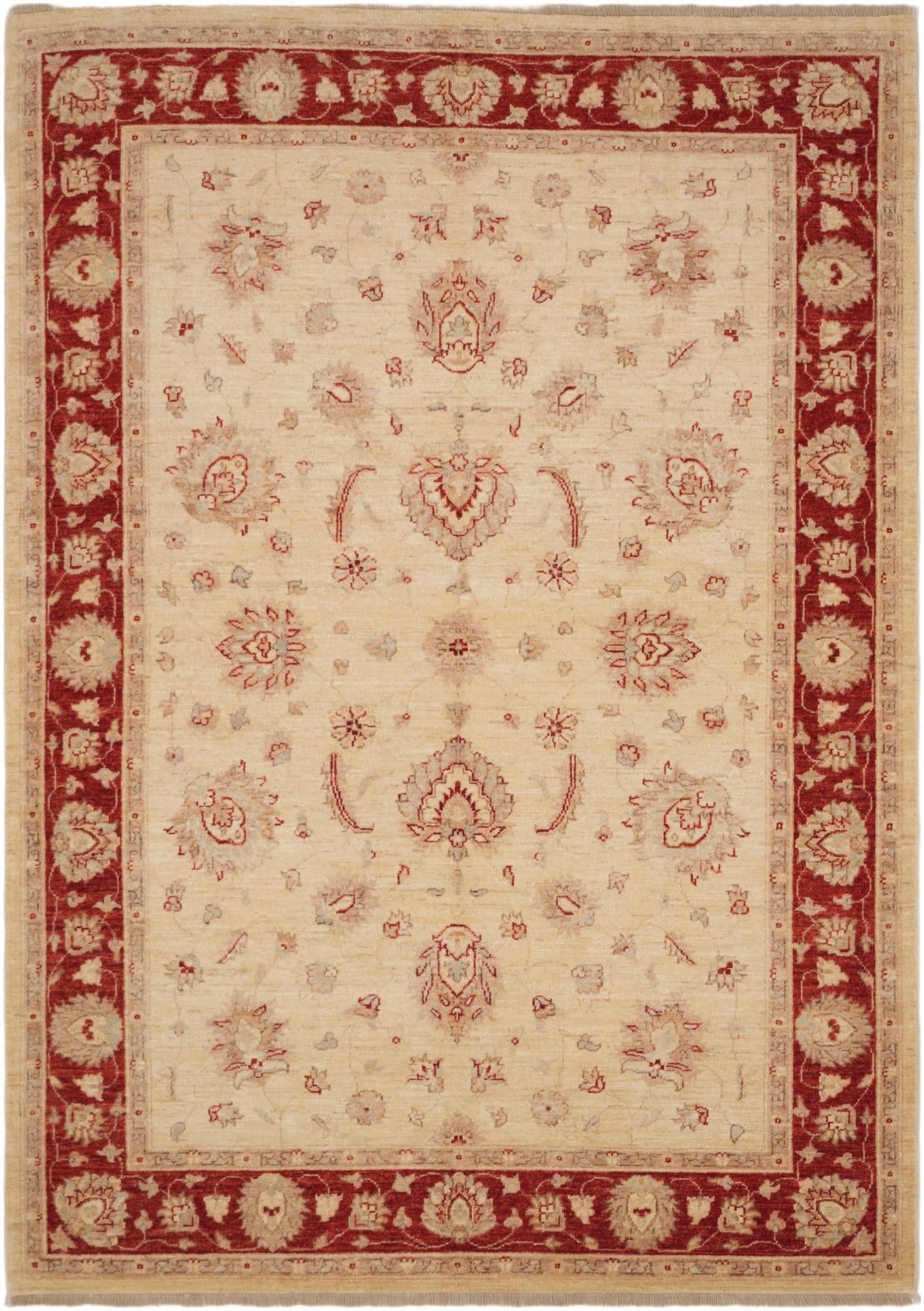 5' 7 x 7' 10 Hand Knotted Ziegler Rug