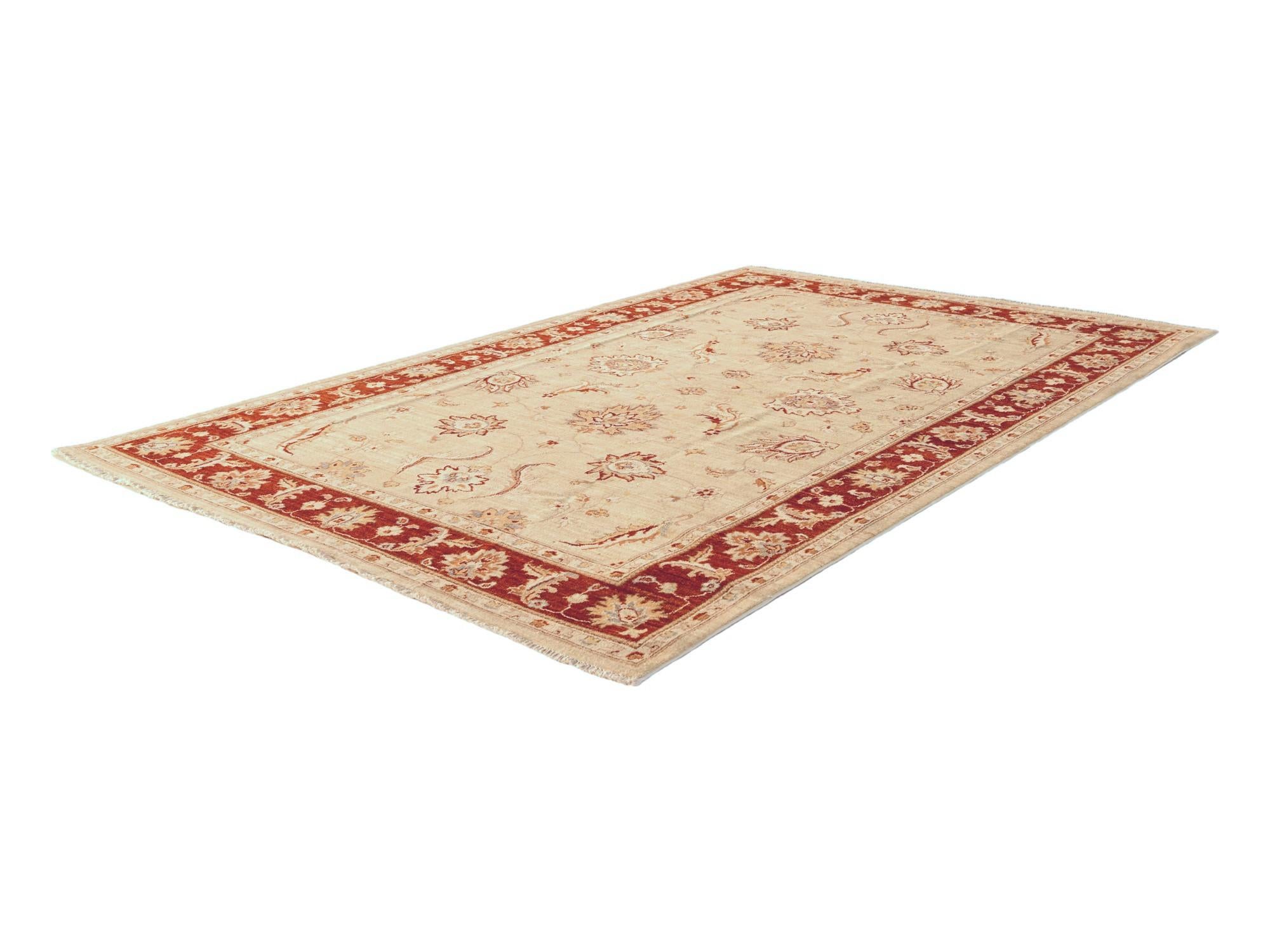 5' 11 x 9' Hand Knotted Ziegler Rug