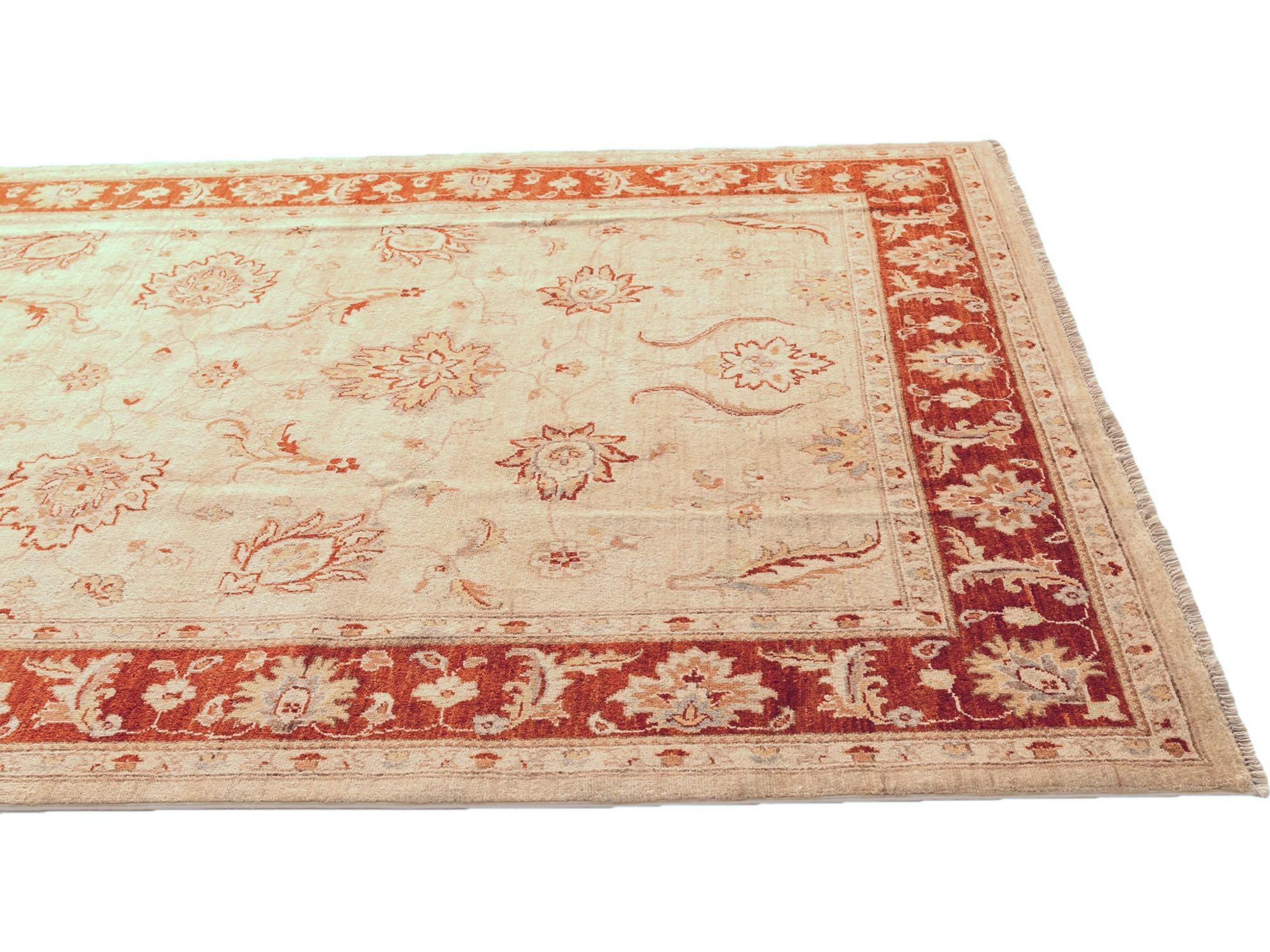 5' 11 x 9' Hand Knotted Ziegler Rug