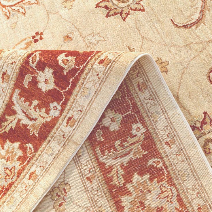 Detail image of 5' 11 x 9' Hand Knotted Ziegler Rug