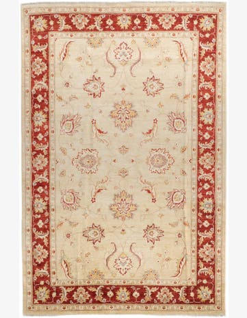 5' 11 x 9' Hand Knotted Ziegler Rug