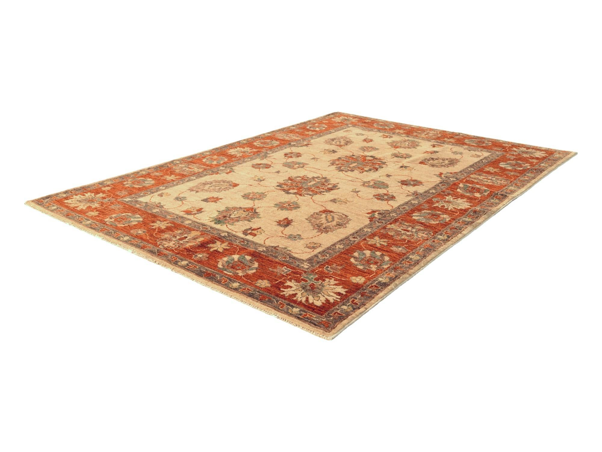 5' 1 x 6' 11 Hand Knotted Ziegler Rug