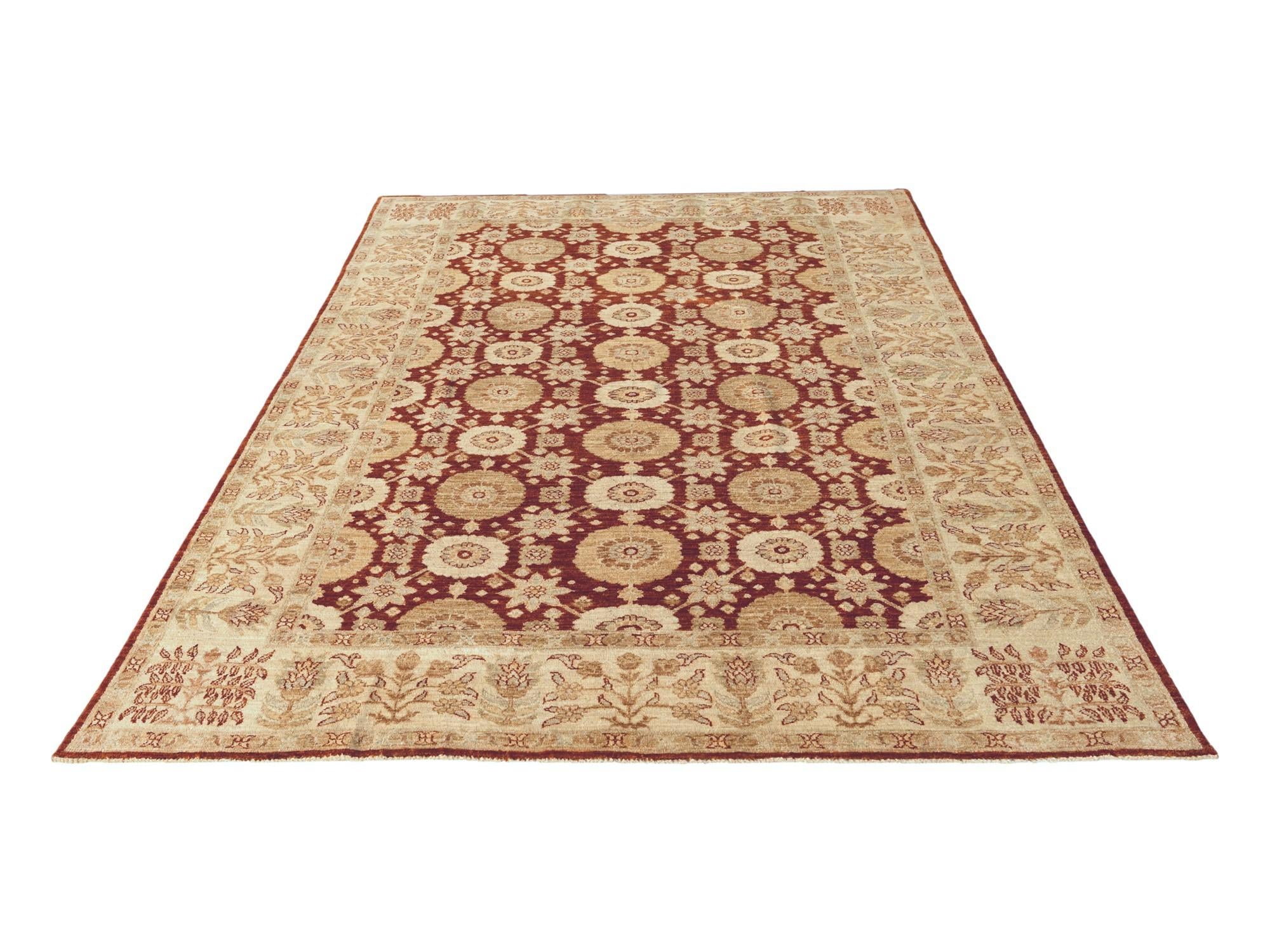 6' 5 x 9' 5 Hand Knotted Ziegler Rug