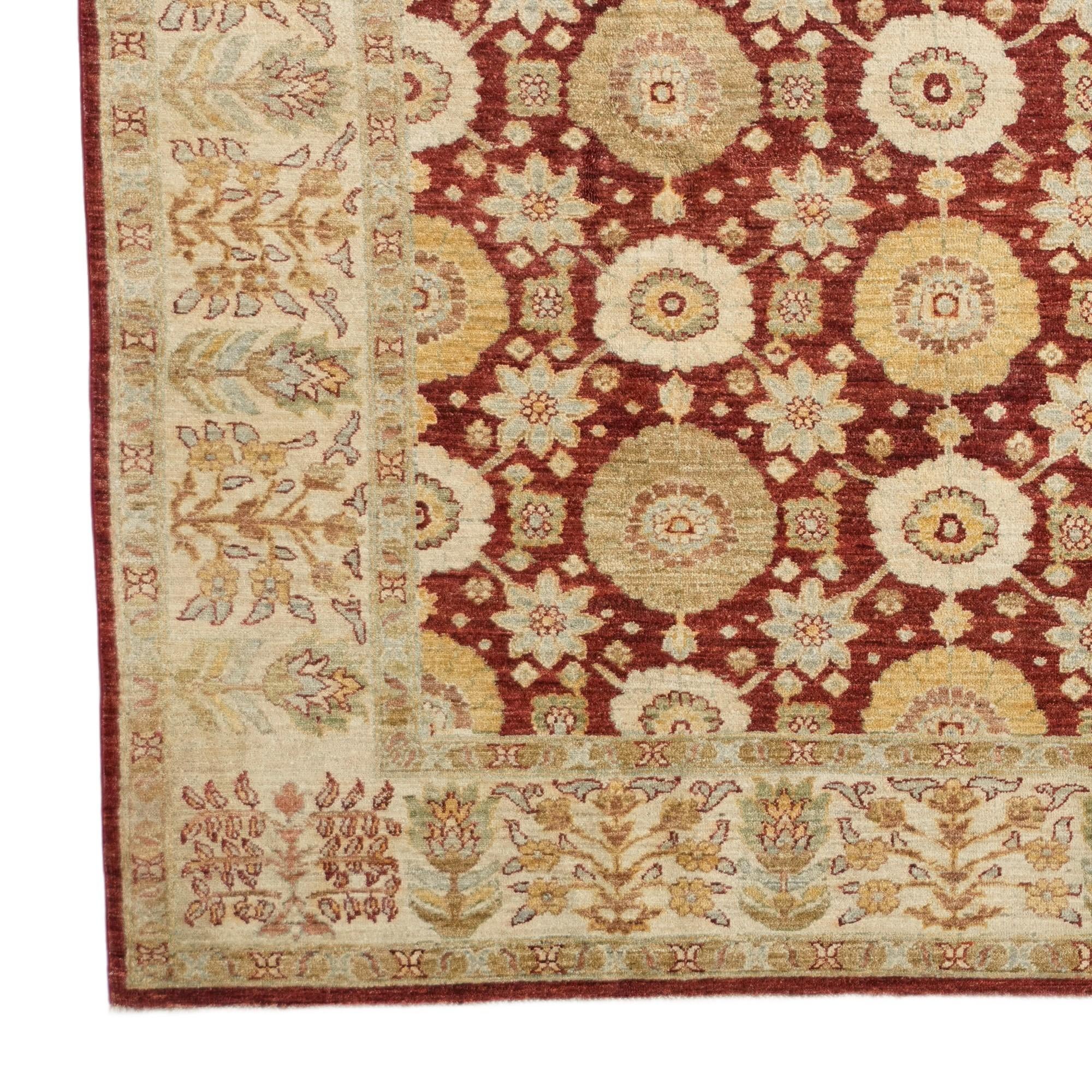 195cm x 285cm Hand Knotted Ziegler Rug