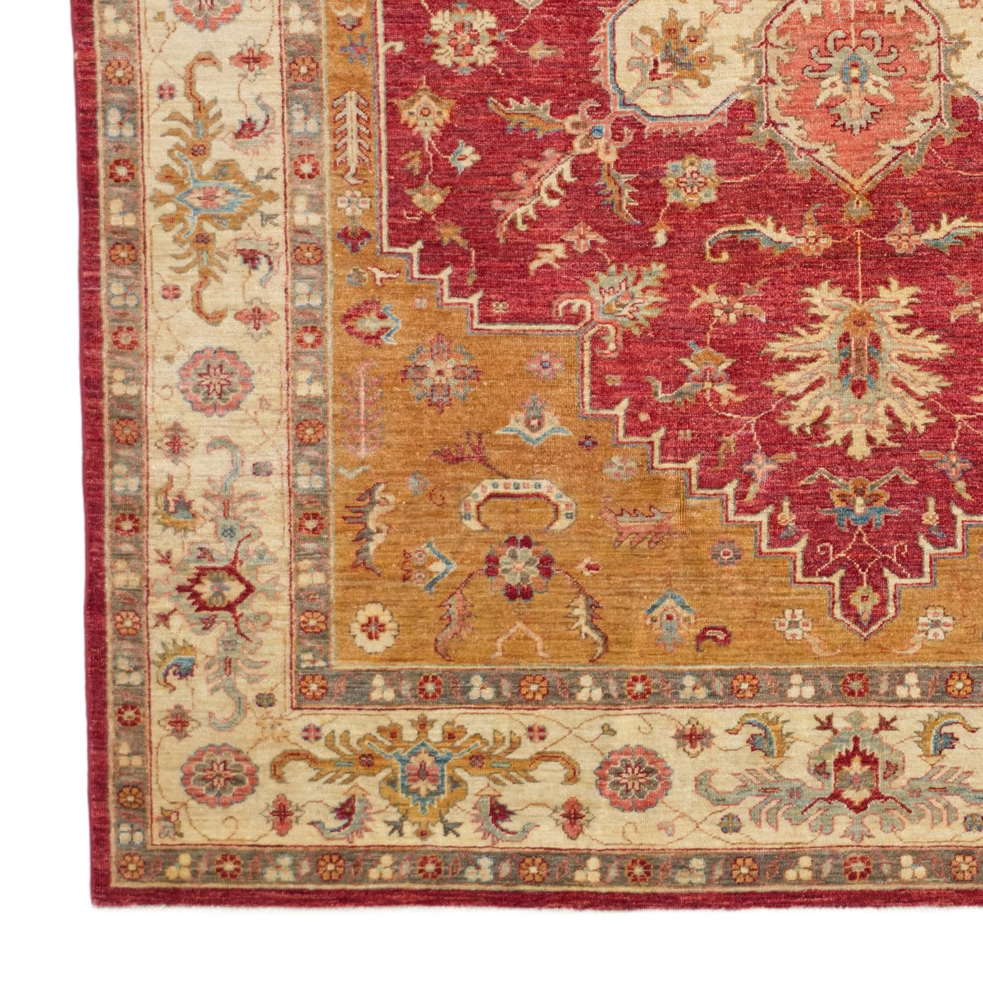 6' 11 x 9' 2 Hand Knotted Ziegler Rug