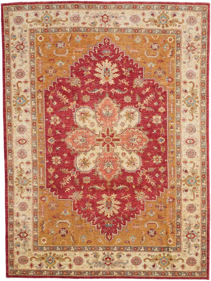 6' 11 x 9' 2 Hand Knotted Ziegler Rug