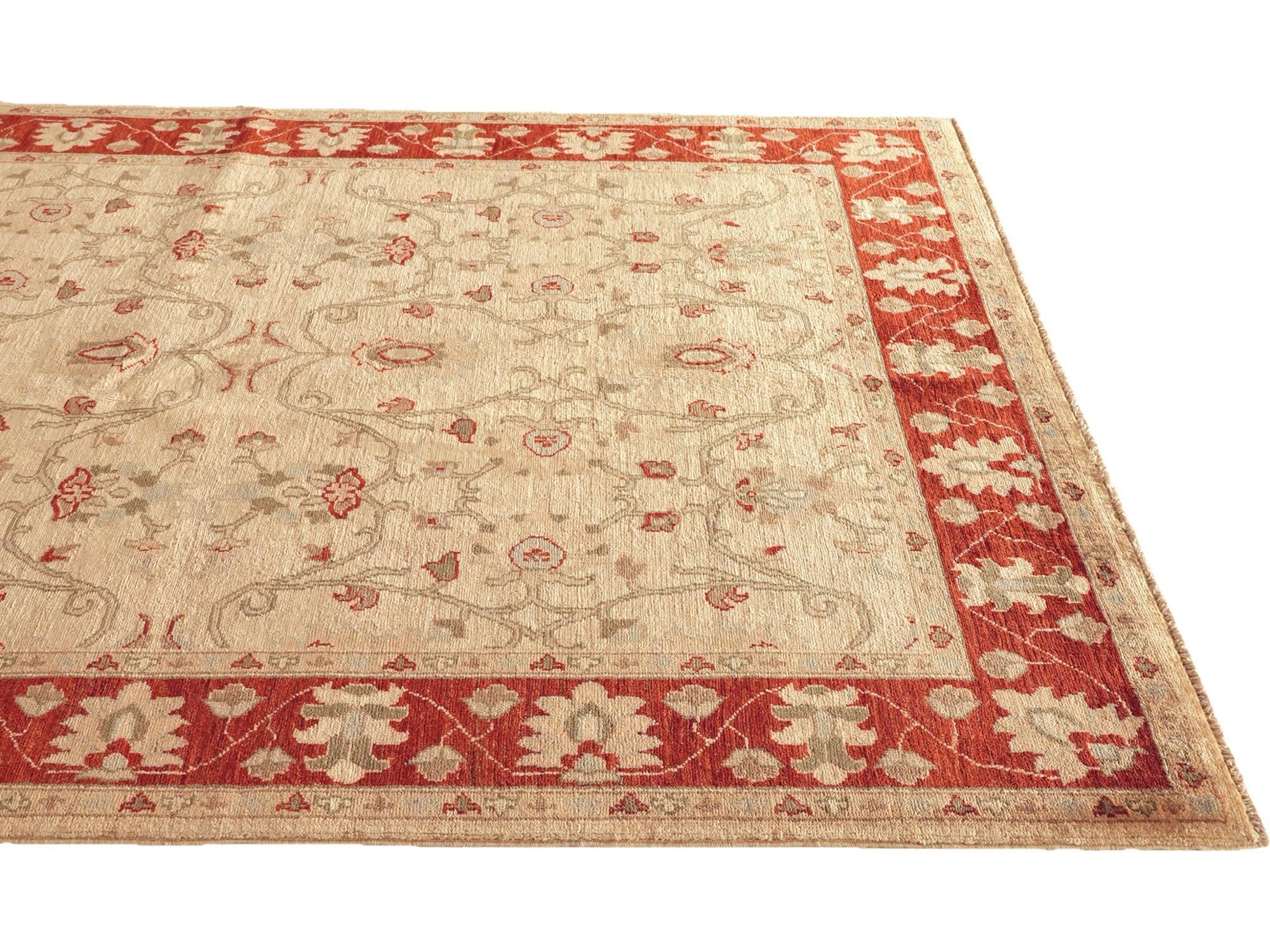 175cm x 250cm Hand Knotted Ziegler Rug