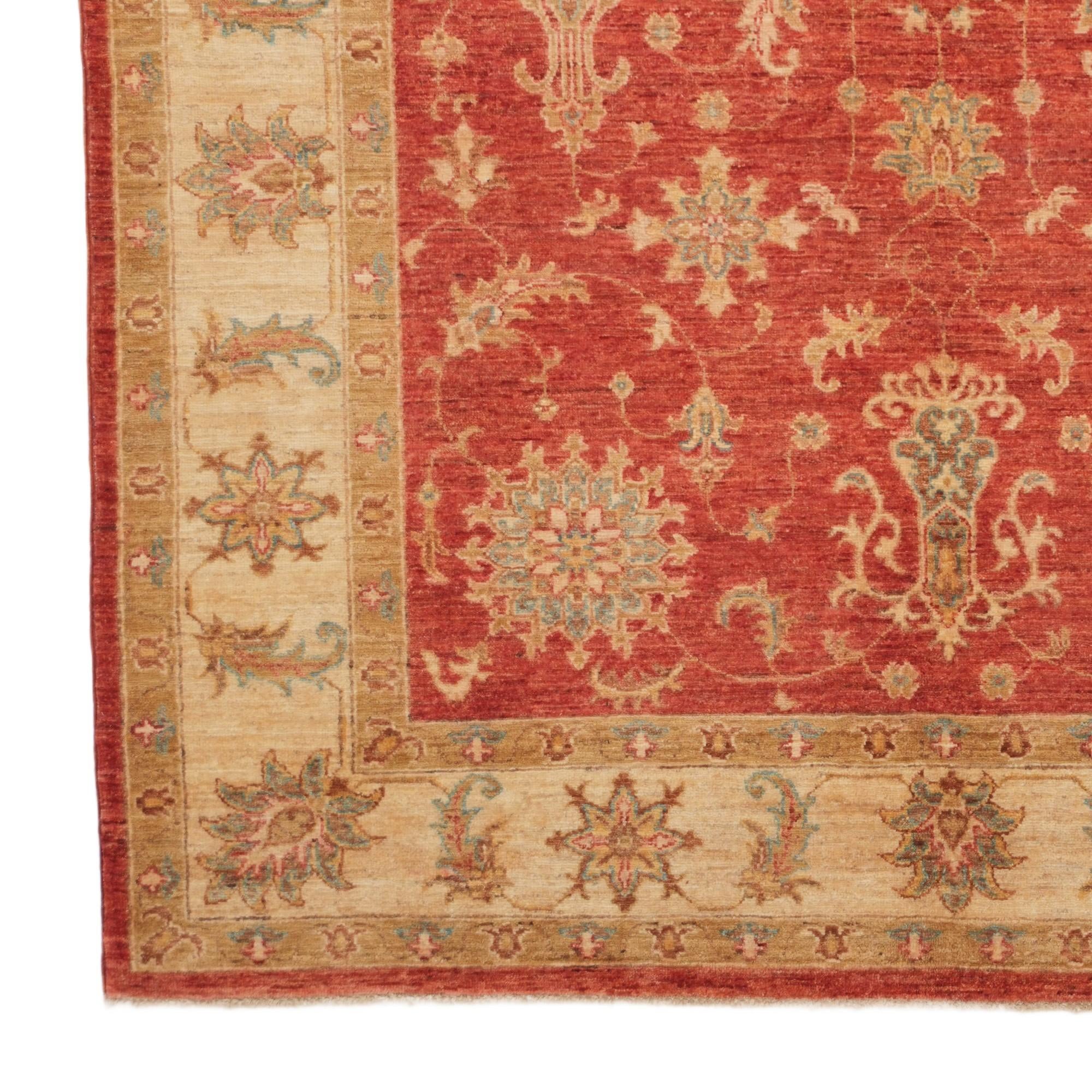 5' 7 x 7' 8 Hand Knotted Ziegler Rug