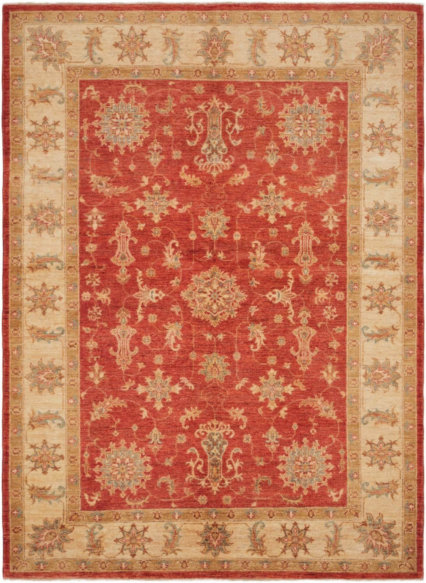 5' 7 x 7' 8 Hand Knotted Ziegler Rug