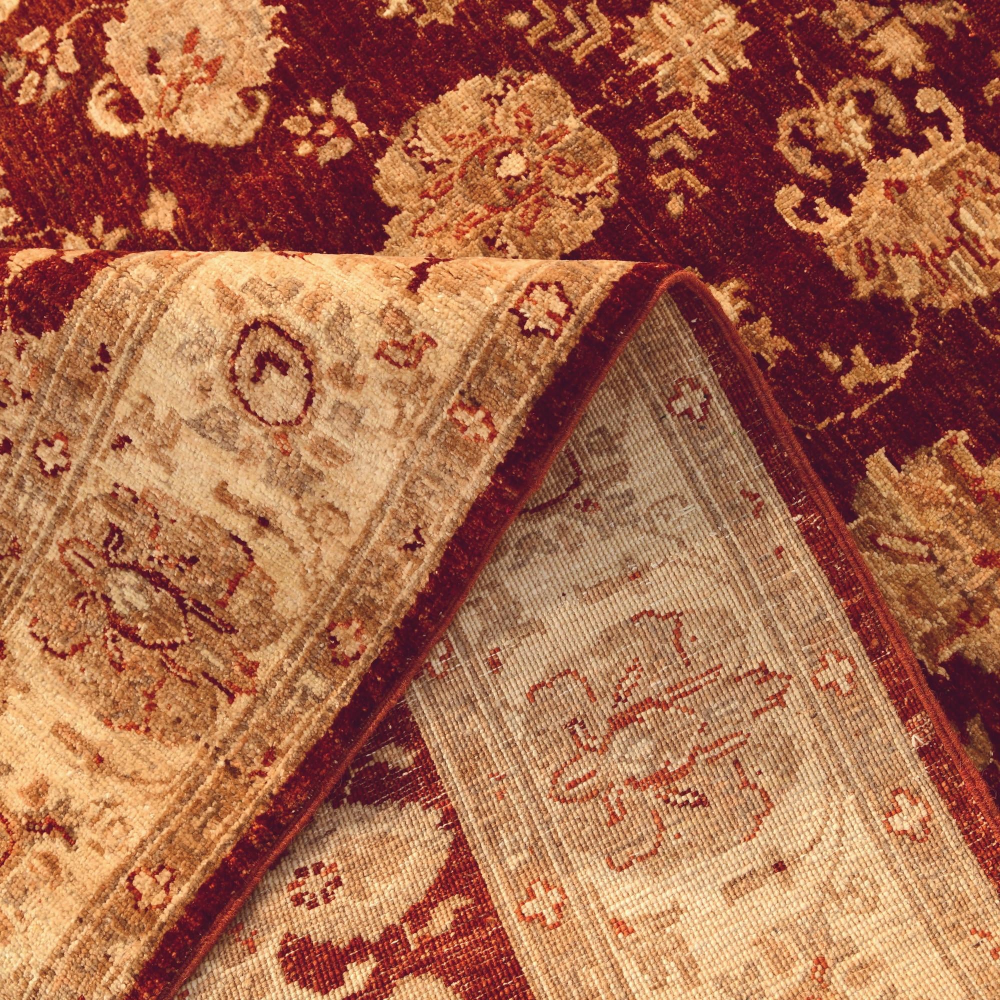 4' 11 x 6' 8 Hand Knotted Ziegler Rug