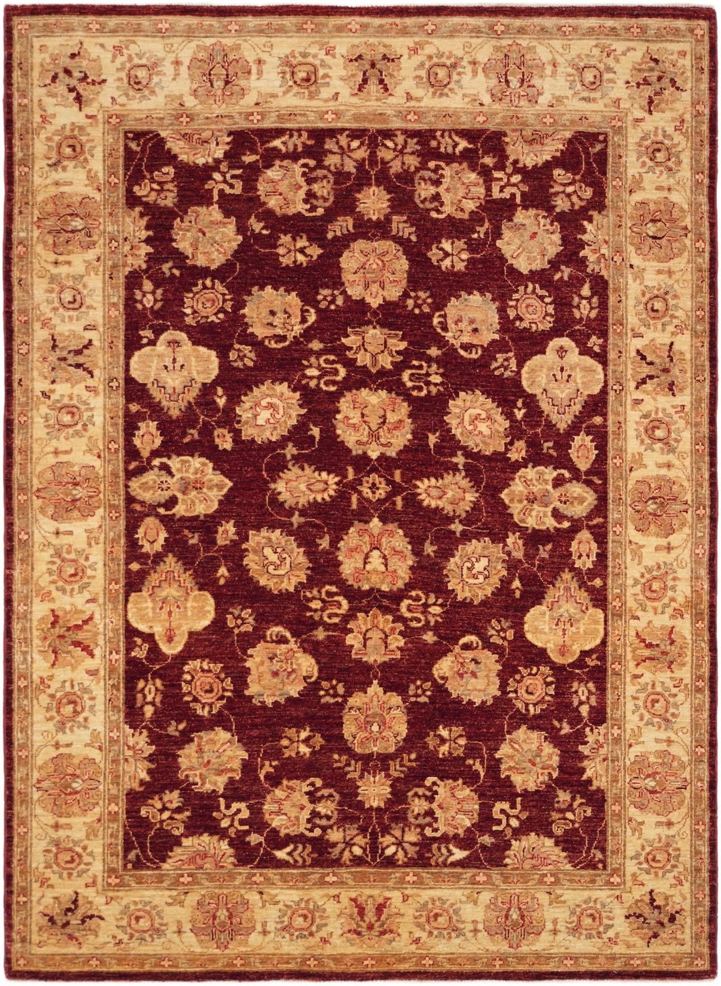4' 11 x 6' 8 Hand Knotted Ziegler Rug