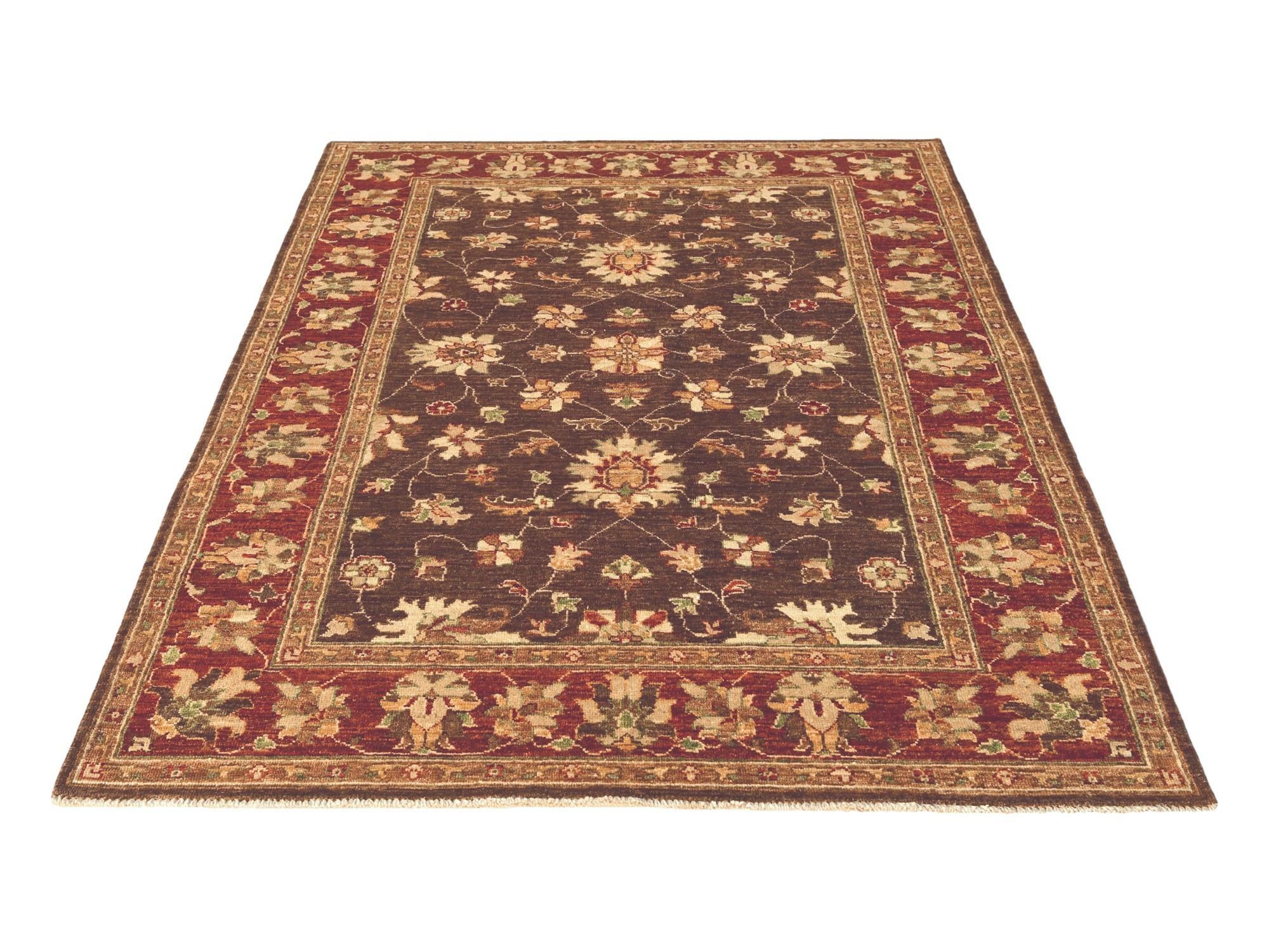 4' 10 x 6' 5 Hand Knotted Ziegler Rug
