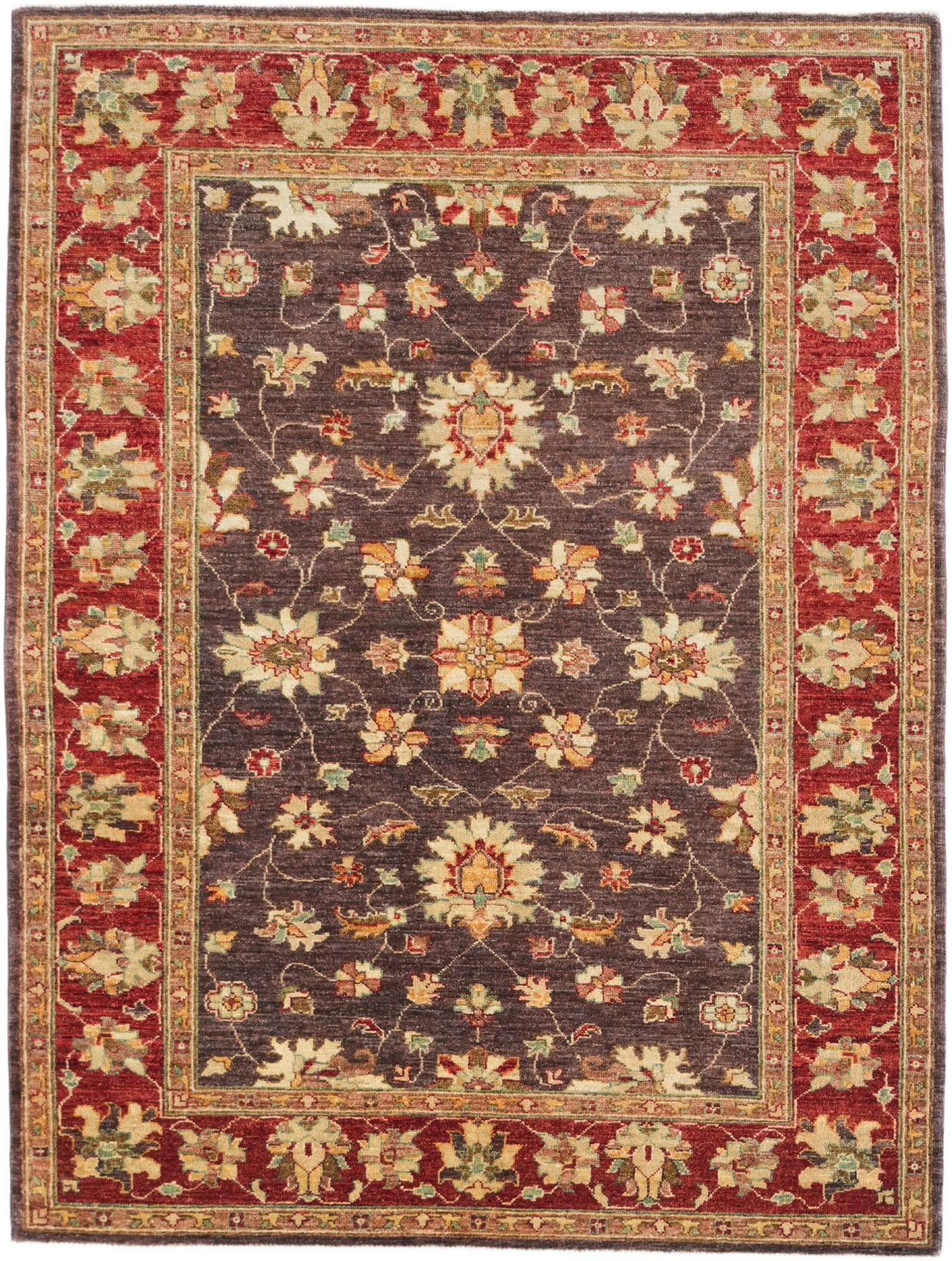 4' 10 x 6' 5 Hand Knotted Ziegler Rug
