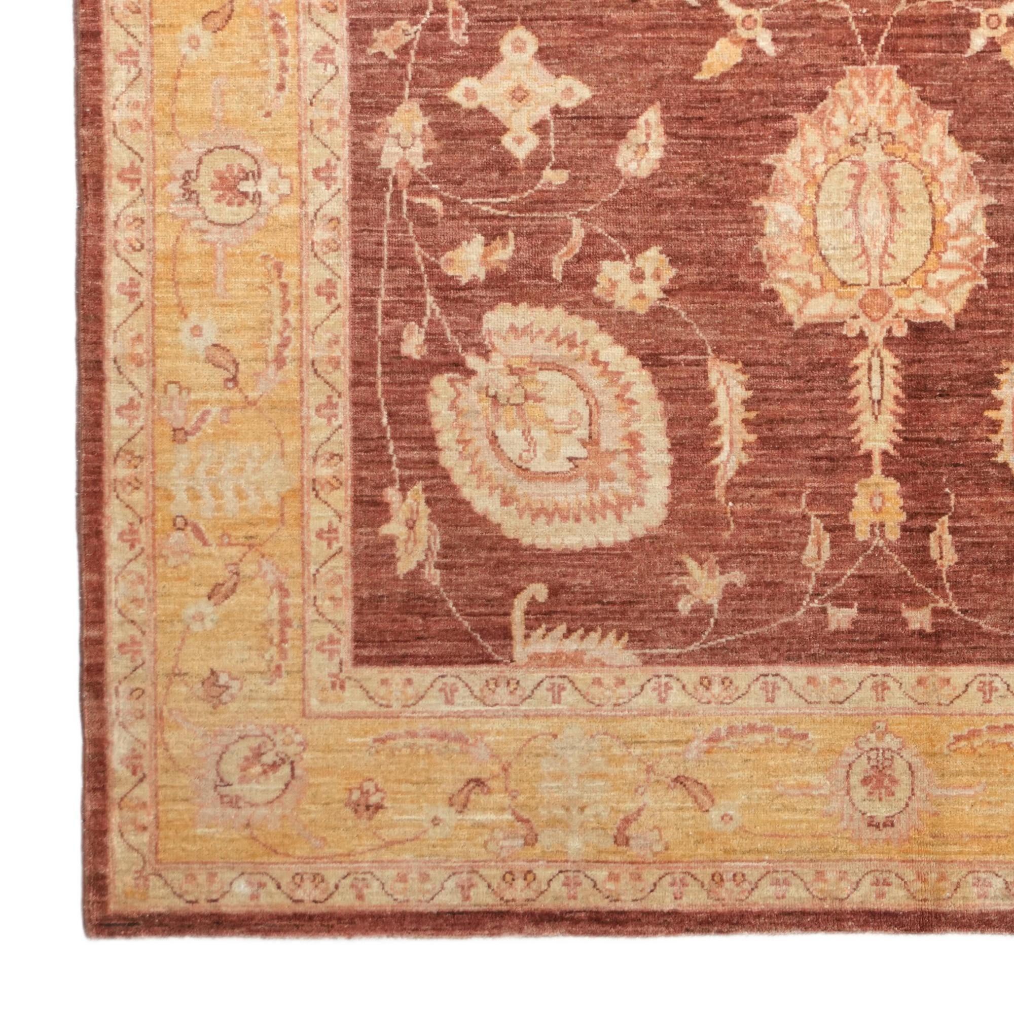 4' 11 x 6' 8 Hand Knotted Ziegler Rug