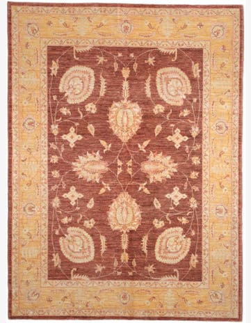 4' 11 x 6' 8 Hand Knotted Ziegler Rug