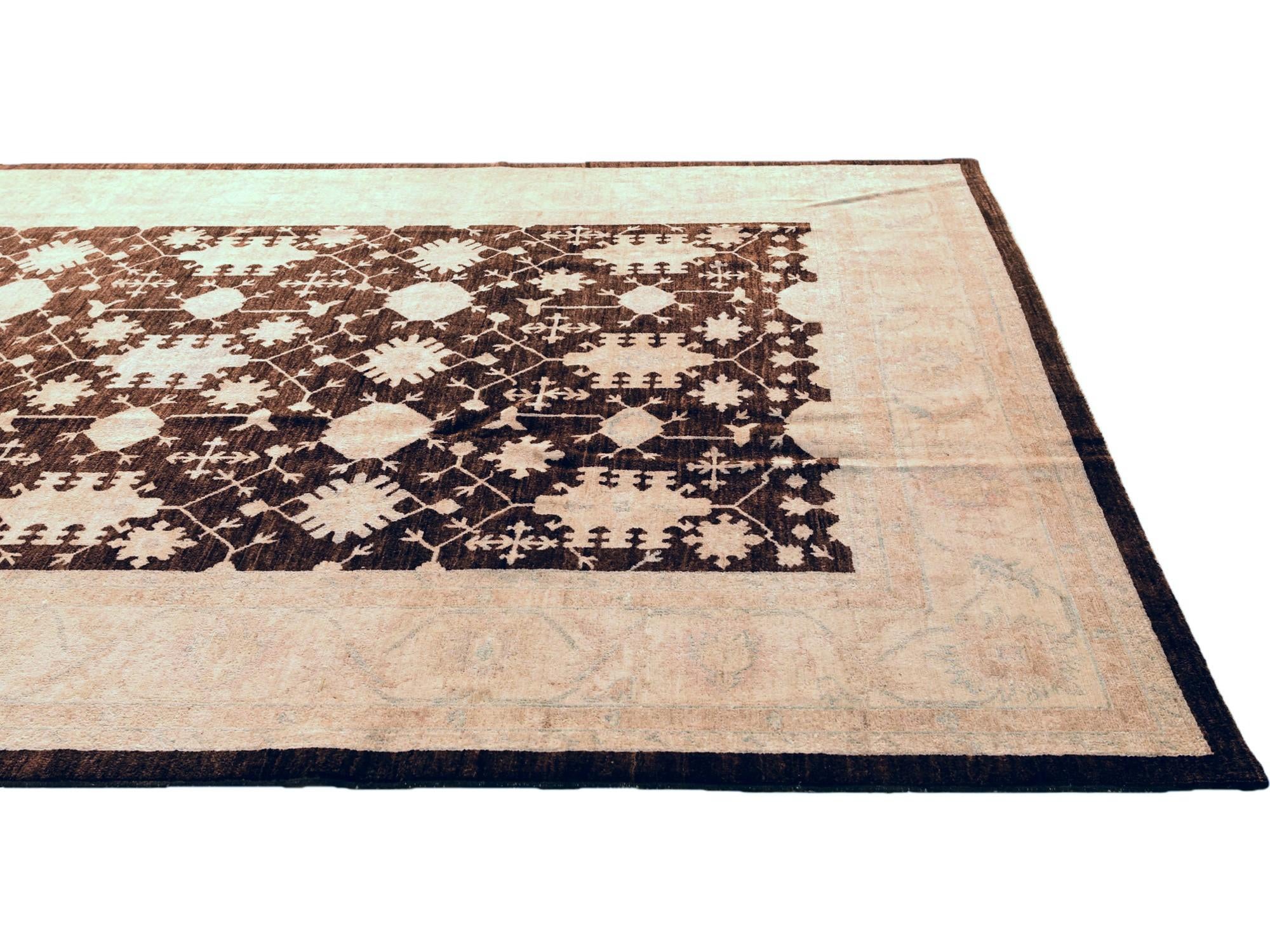 6' 9 x 9' 7 Hand Knotted Ziegler Rug