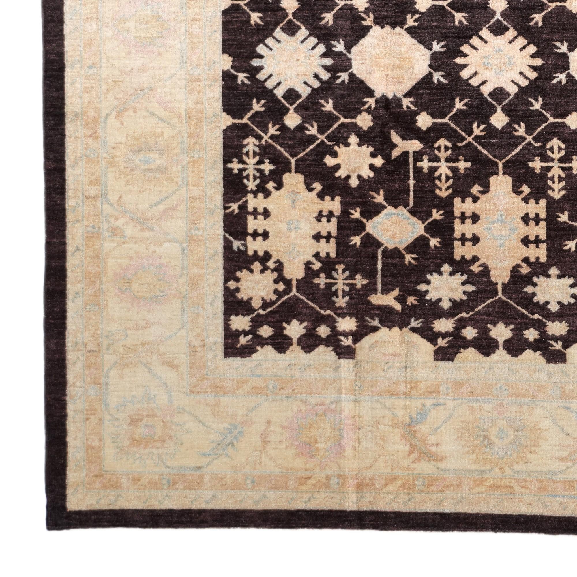 6' 9 x 9' 7 Hand Knotted Ziegler Rug