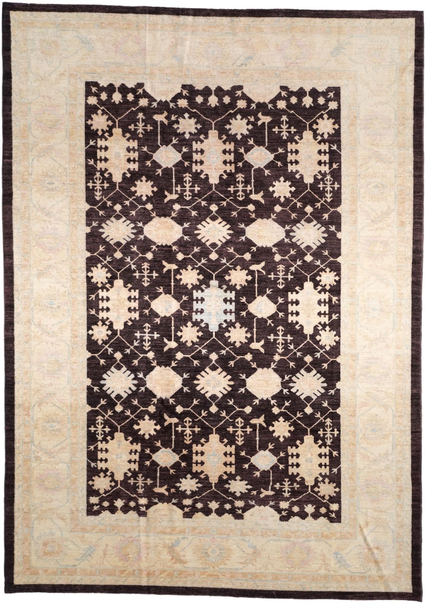 6' 9 x 9' 7 Hand Knotted Ziegler Rug