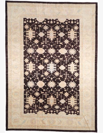 6' 9 x 9' 7 Hand Knotted Ziegler Rug