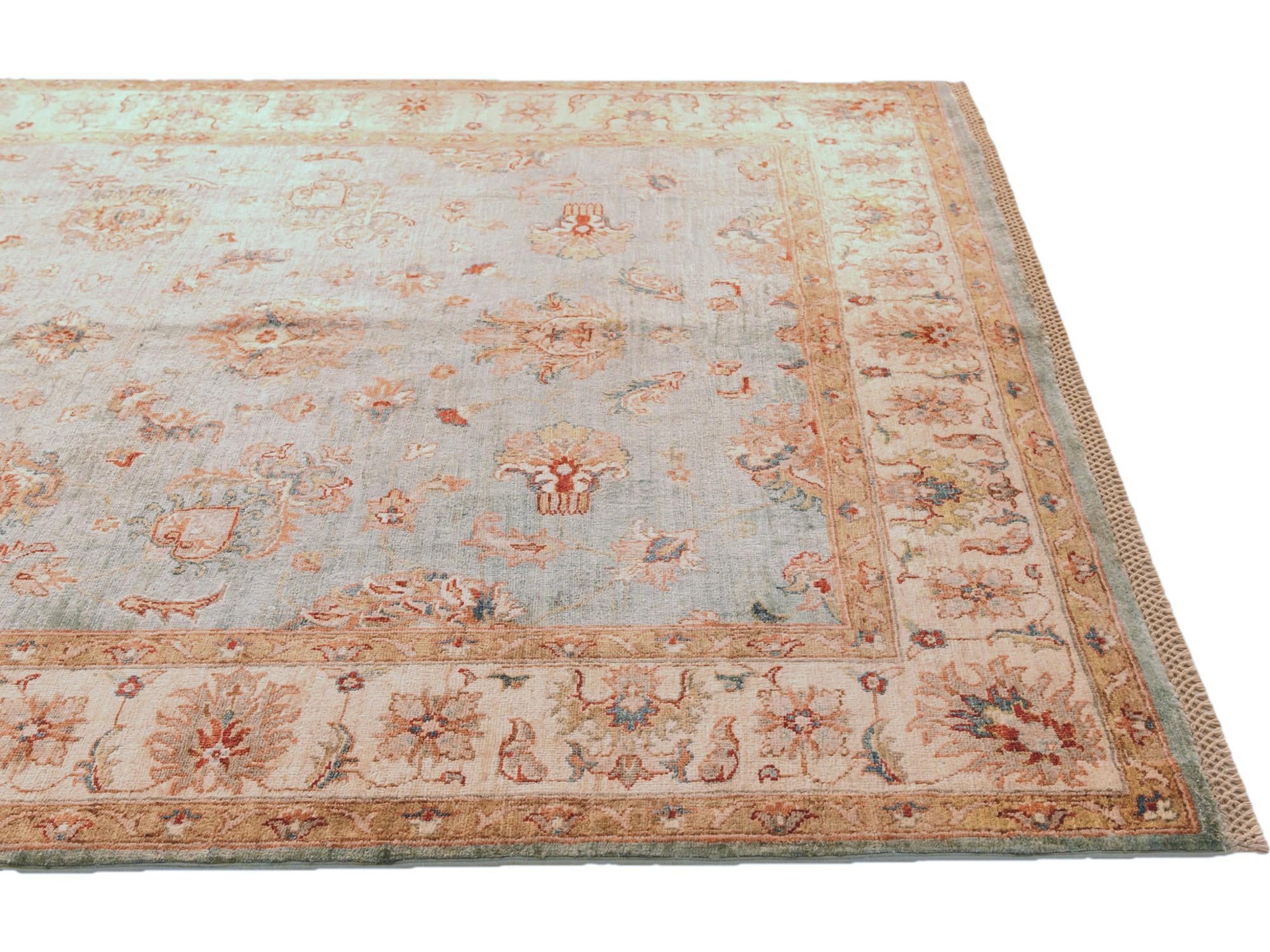 5' 9 x 8' 4 Hand Knotted Ziegler Rug
