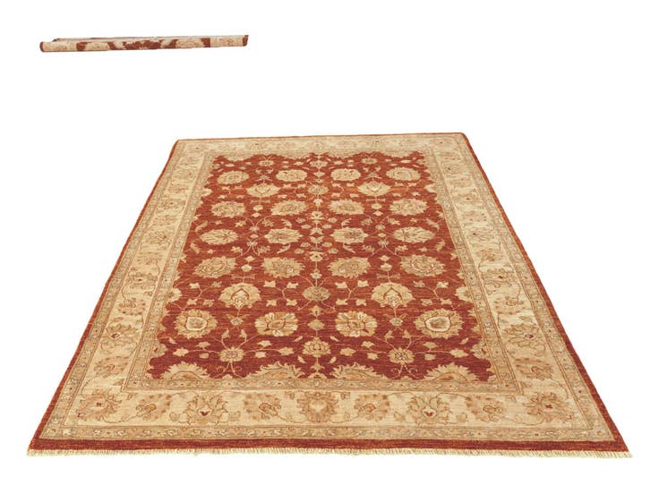 Detail image of 5' 8 x 8' 3 Hand Knotted Ziegler Rug