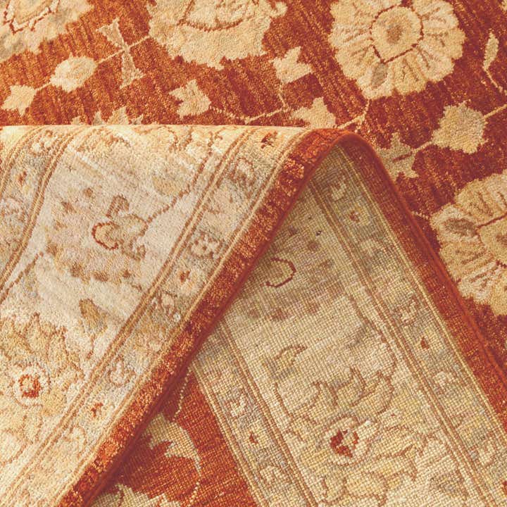 5' 8 x 8' 3 Hand Knotted Ziegler Rug